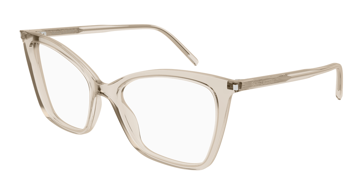 Beige Eyeglasses Saint Laurent 889652307299