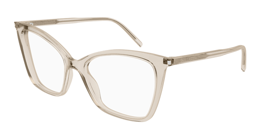 Beige Eyeglasses Saint Laurent 889652307299