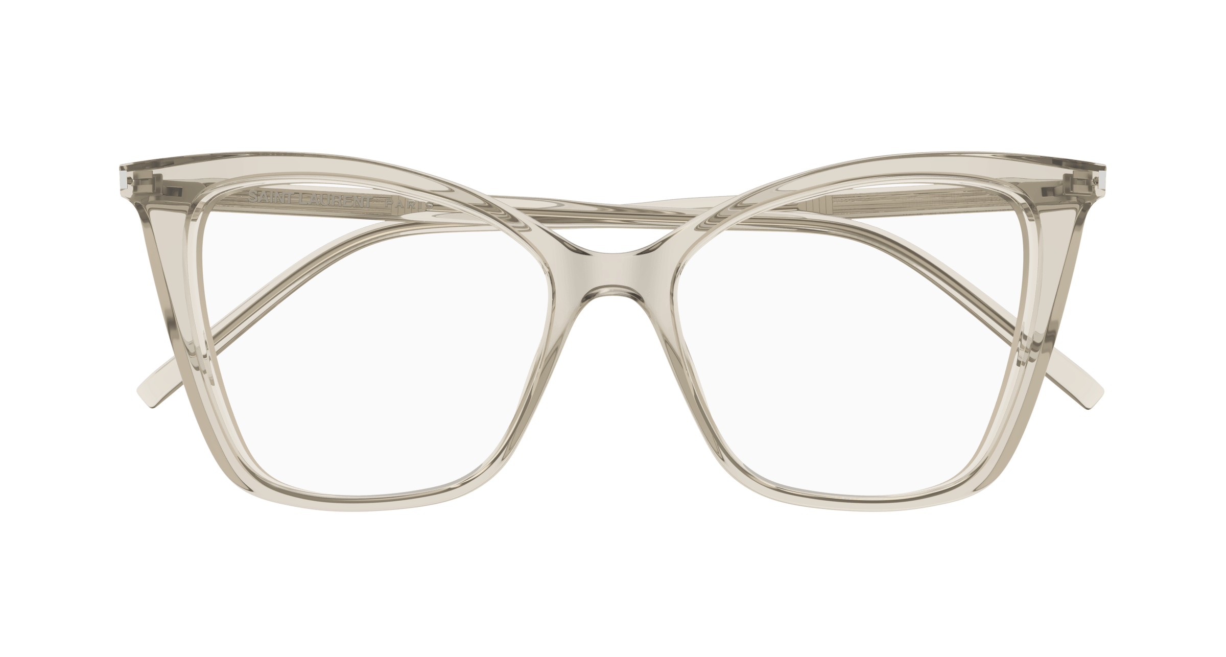 Beige Eyeglasses Saint Laurent 889652307299