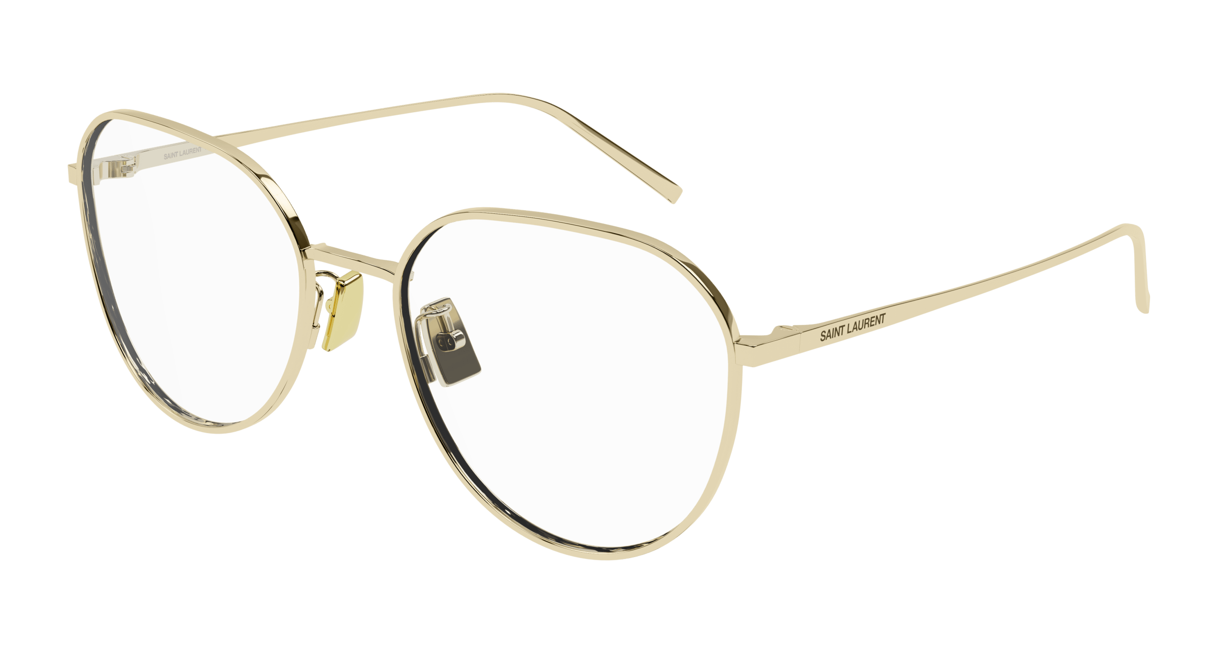 Gold Eyeglasses Saint Laurent 889652356648