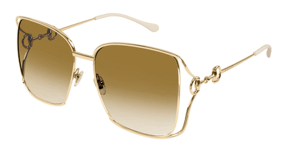 Gold Sunglasses Gucci 889652356518