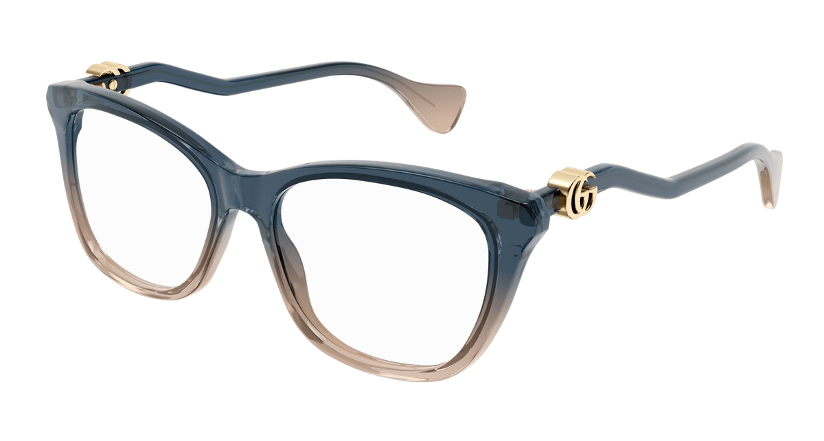 Blue Eyeglasses Gucci 889652352930