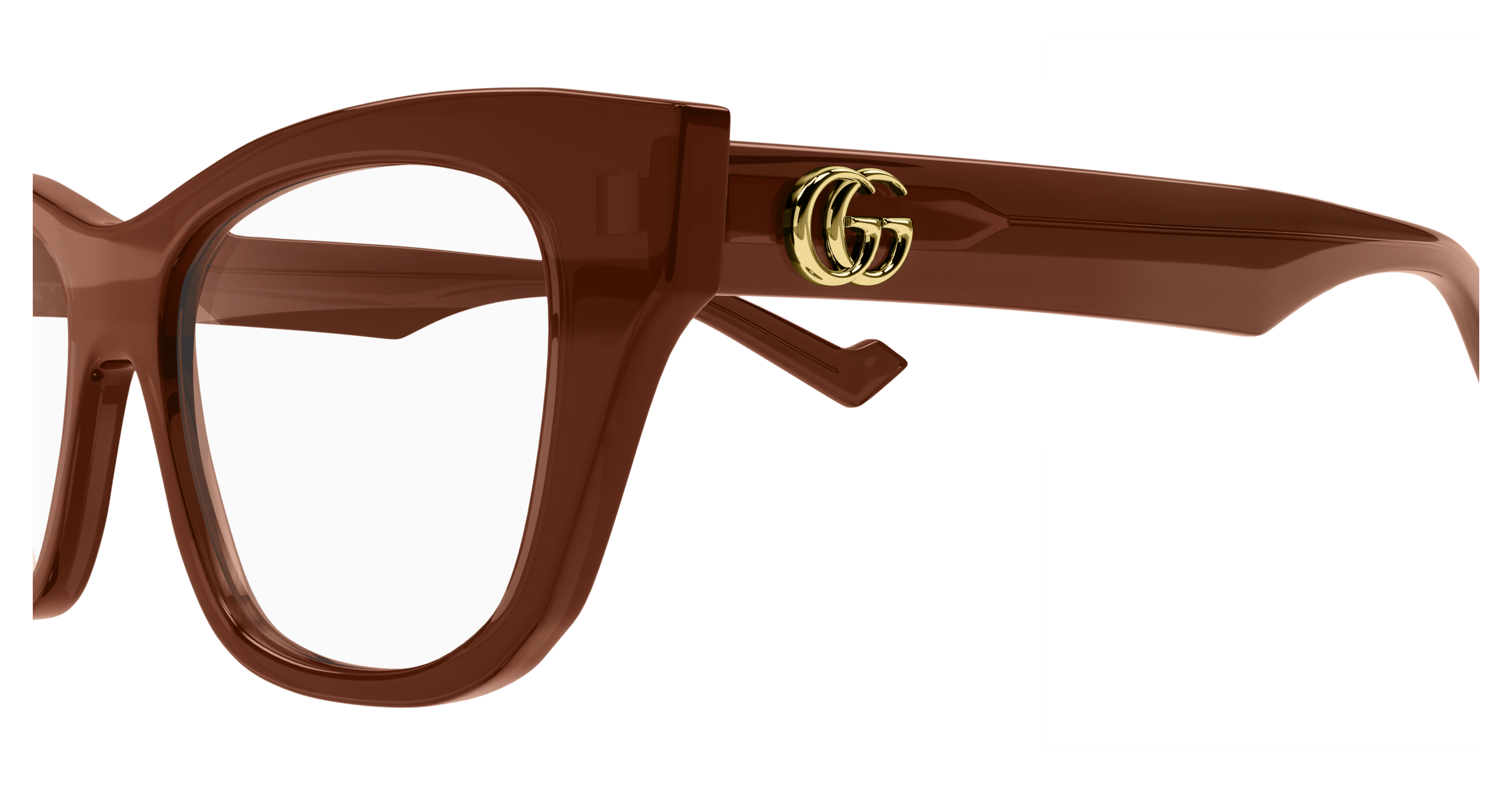 Brown Eyeglasses Gucci 889652356136