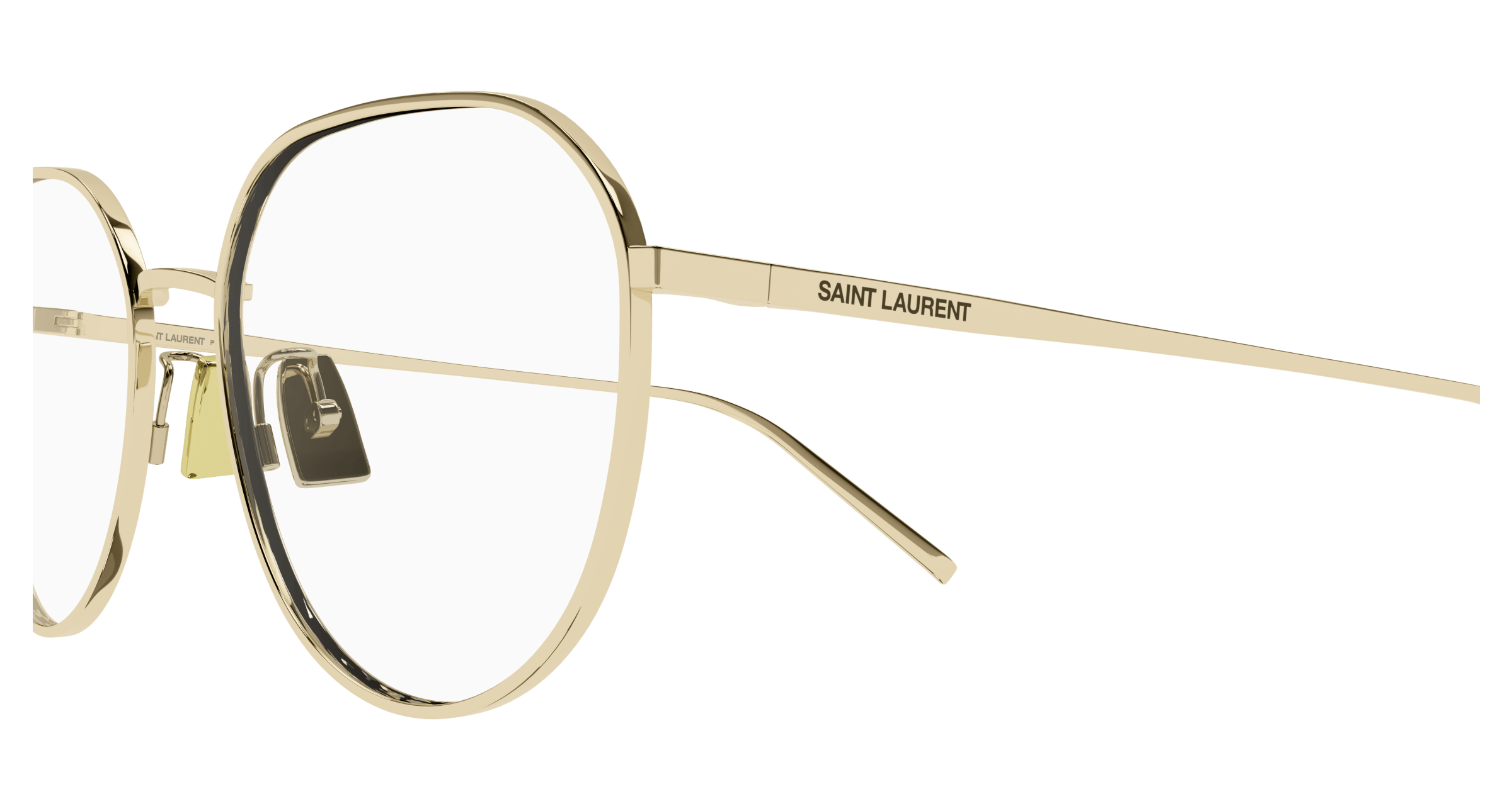 Gold Eyeglasses Saint Laurent 889652356648