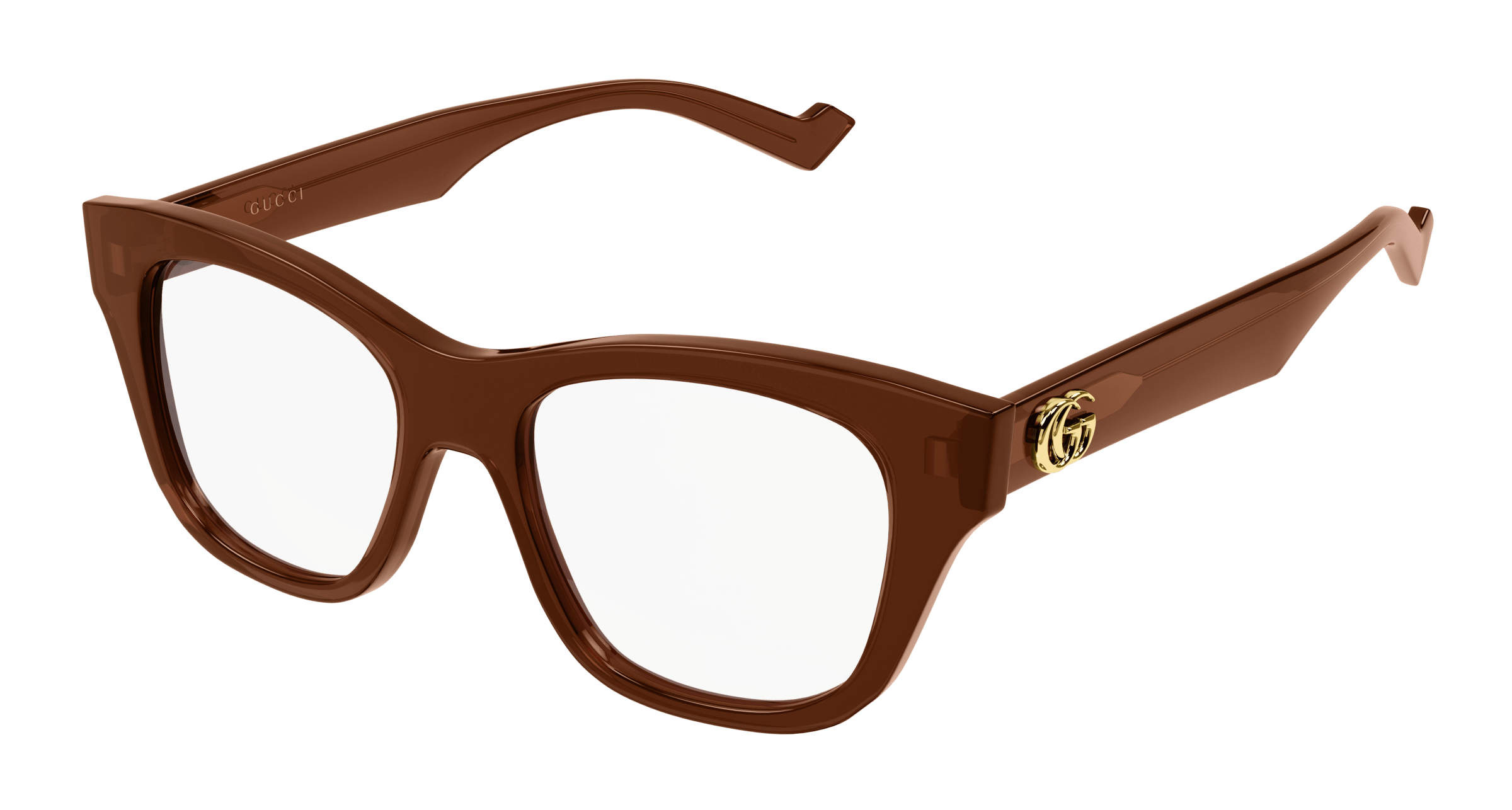 Brown Eyeglasses Gucci 889652356136