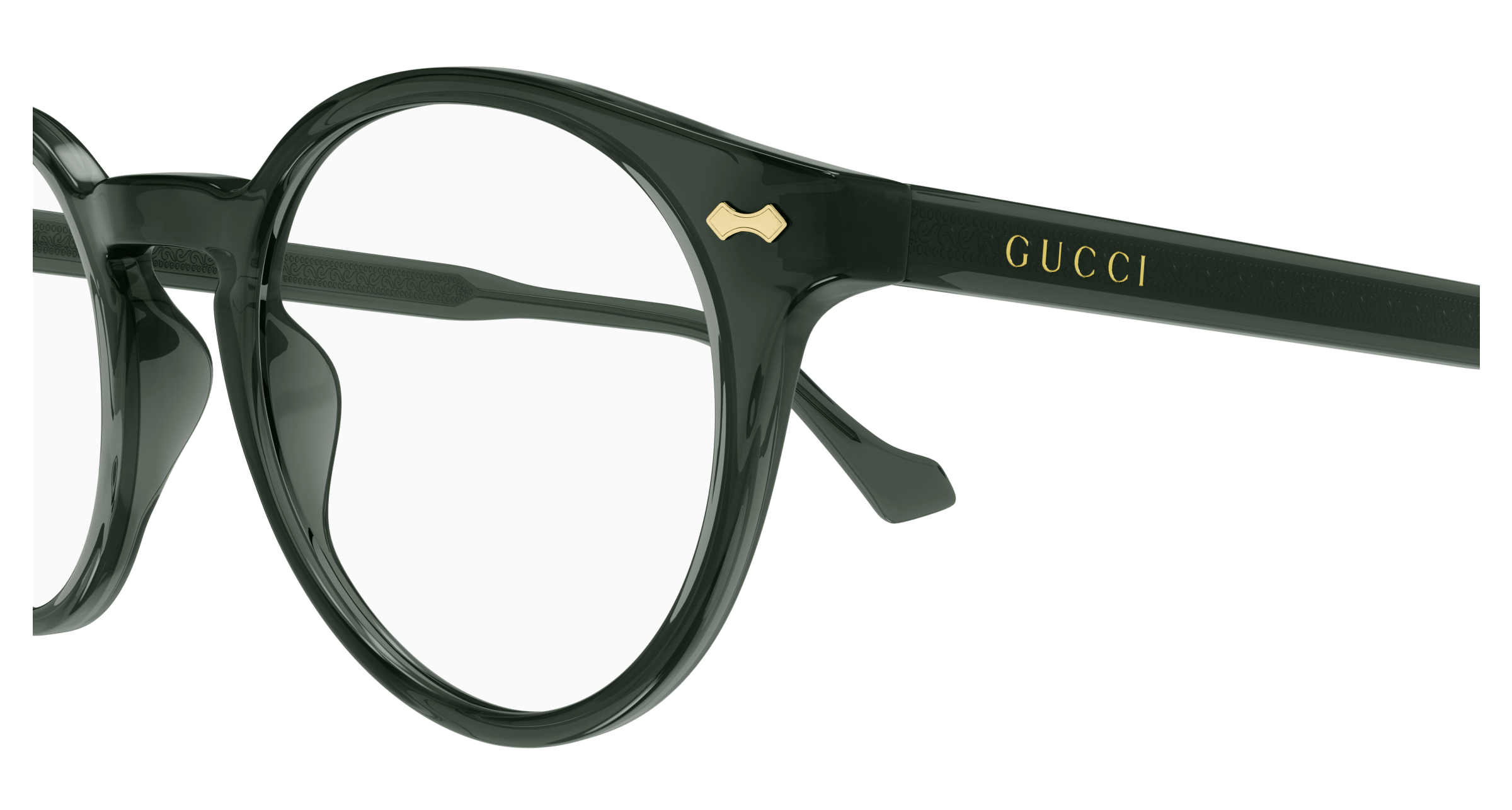 Green Eyeglasses Gucci 889652407265