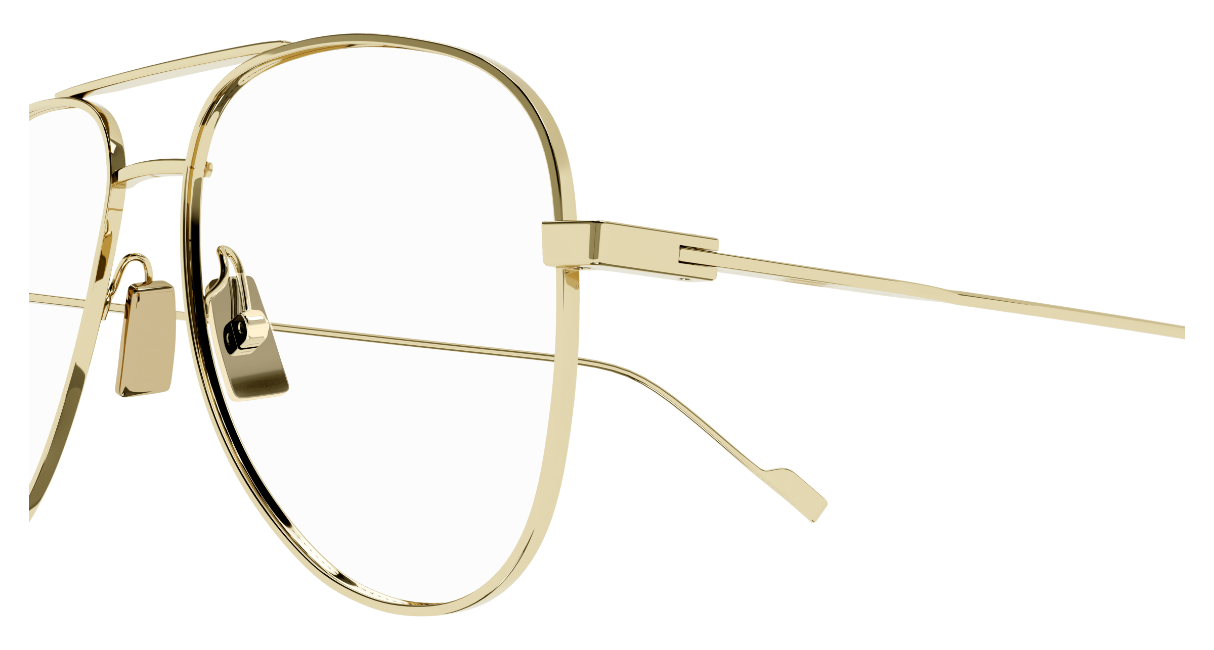 Gold Eyeglasses Saint Laurent 889652376653