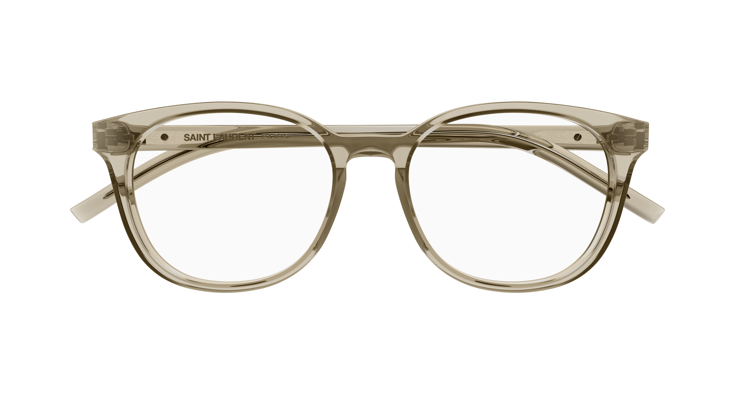 Beige Eyeglasses Saint Laurent 889652405315