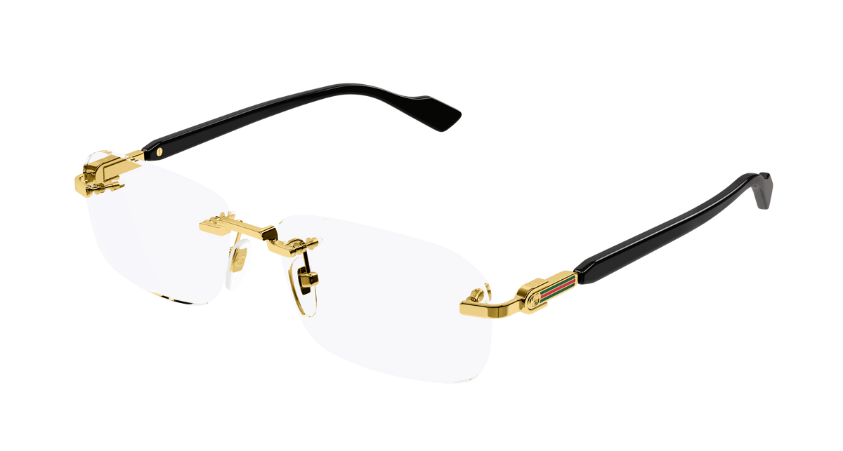 Gold Eyeglasses Gucci 889652394077