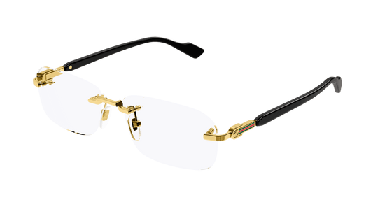 Gold Eyeglasses Gucci 889652394077