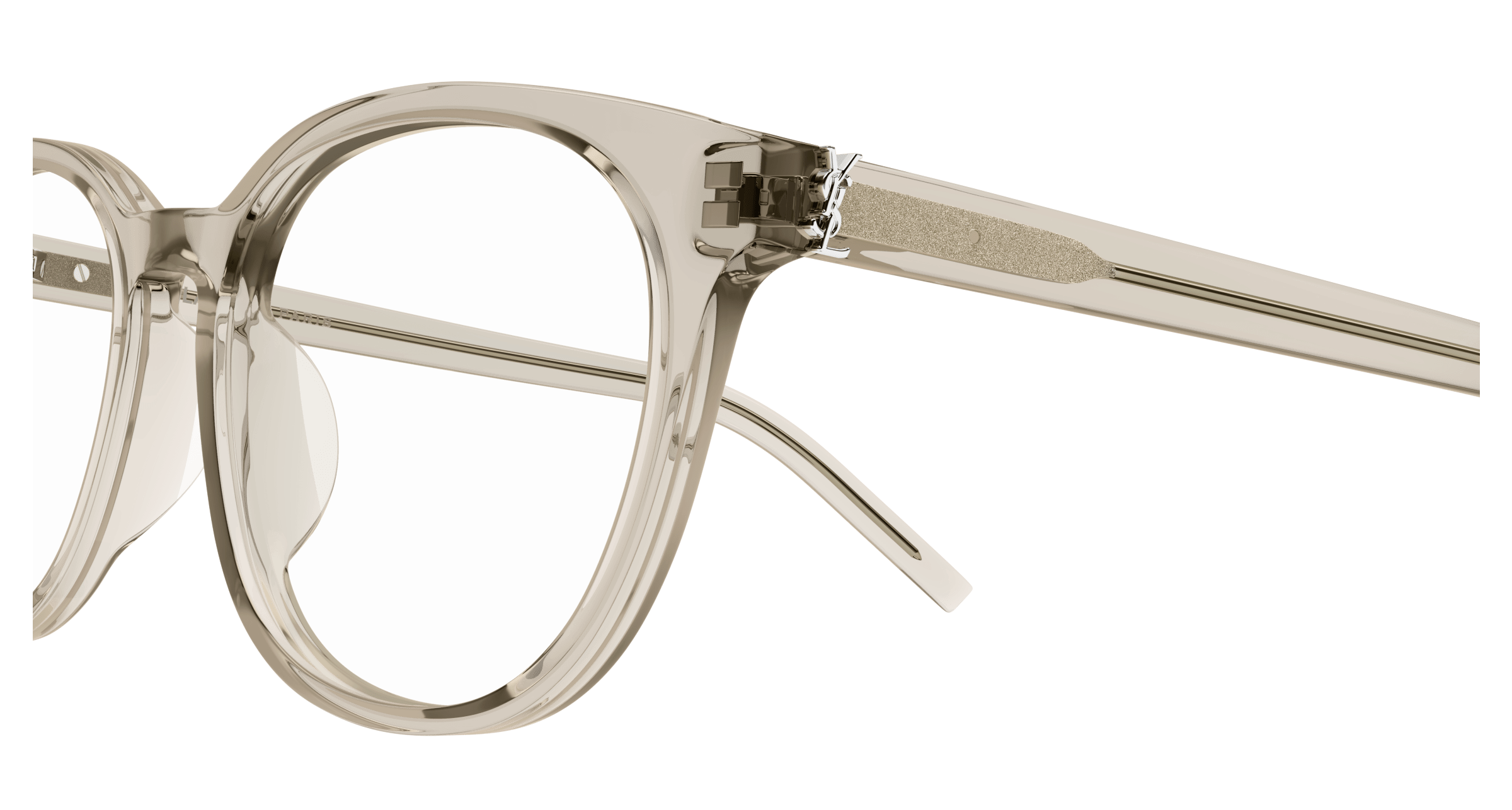 Beige Eyeglasses Saint Laurent 889652405315