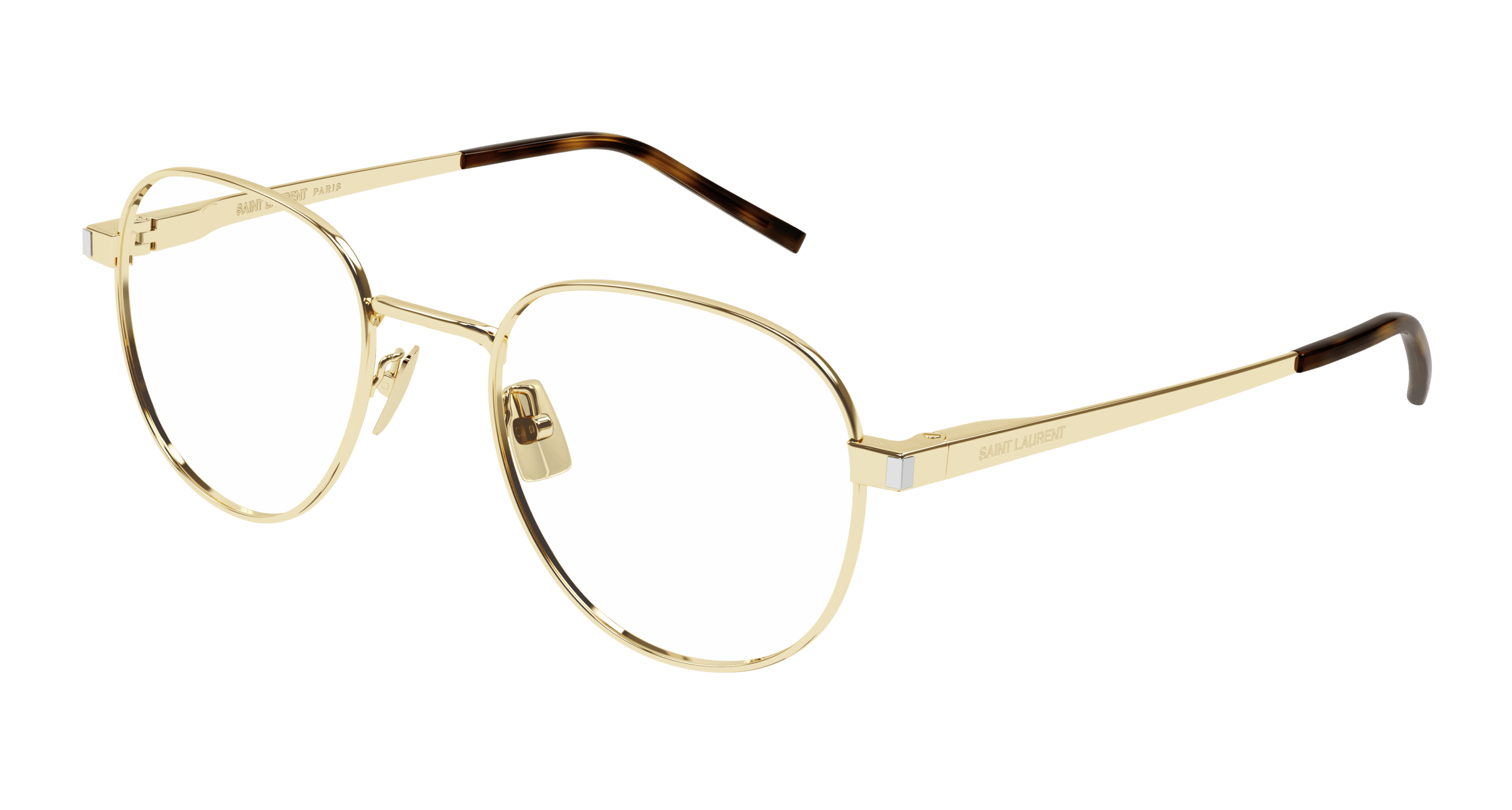 Gold Eyeglasses Saint Laurent 889652407920