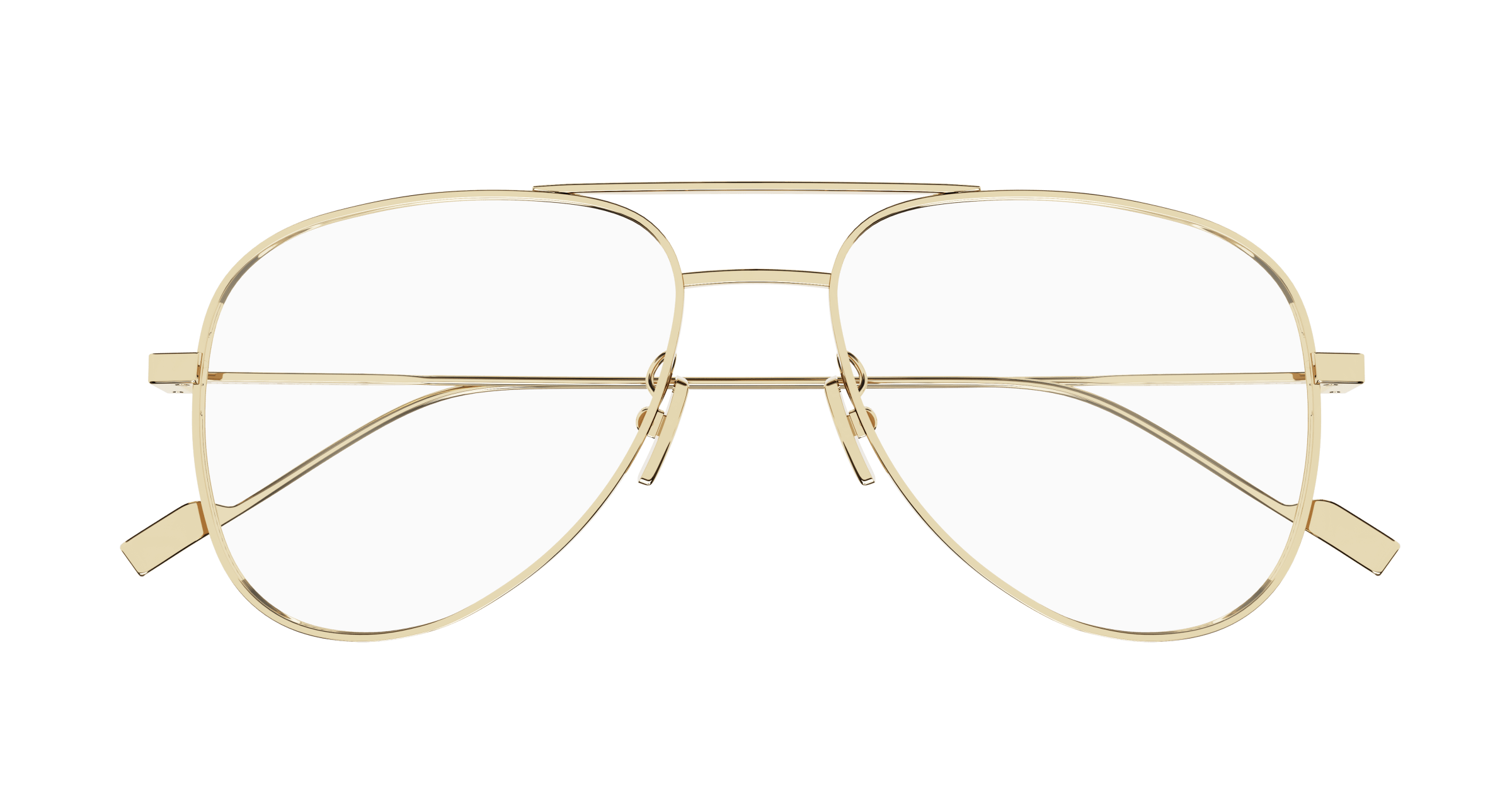 Gold Eyeglasses Saint Laurent 889652376653