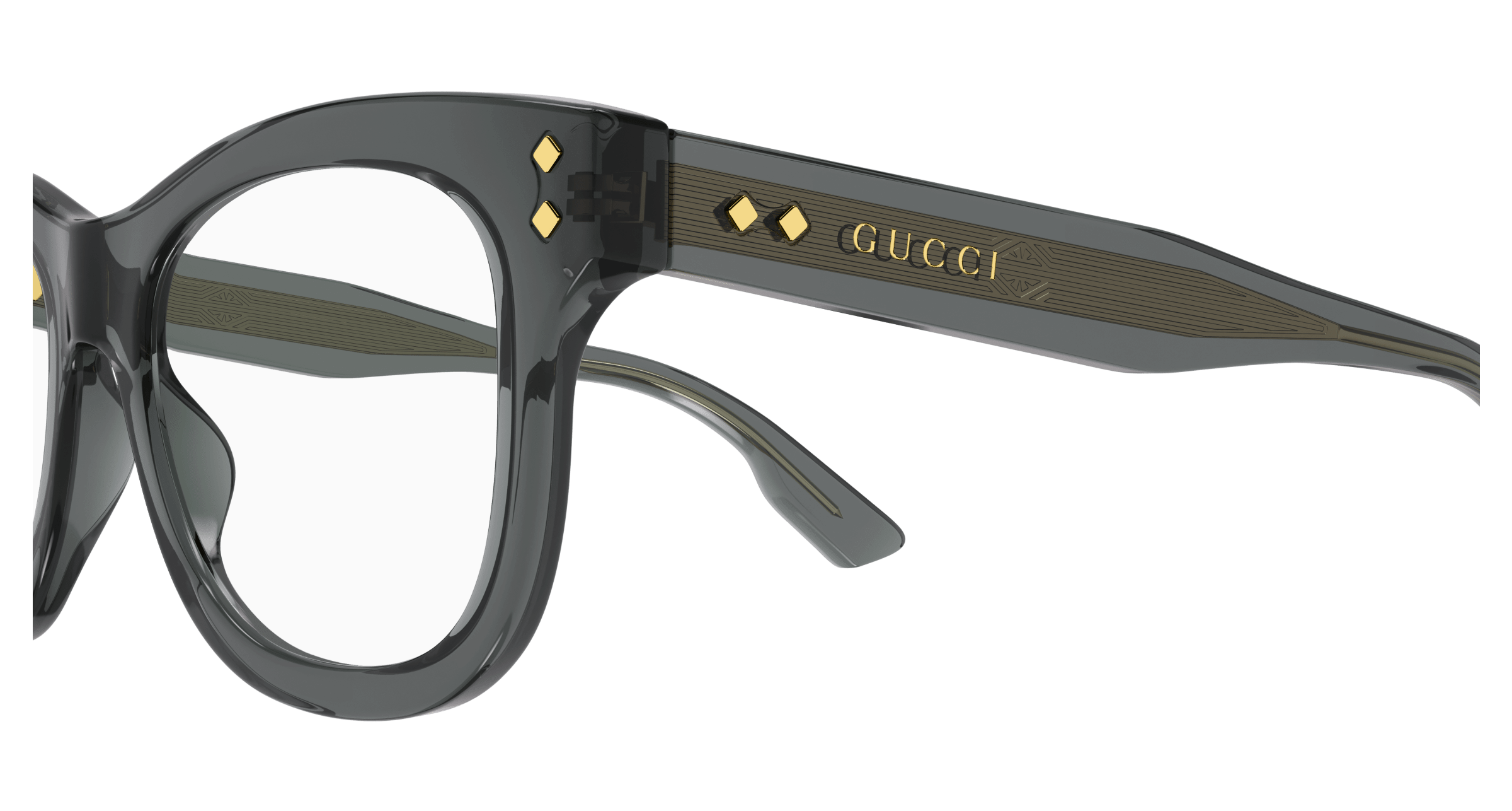 Grey Eyeglasses Gucci 889652375571