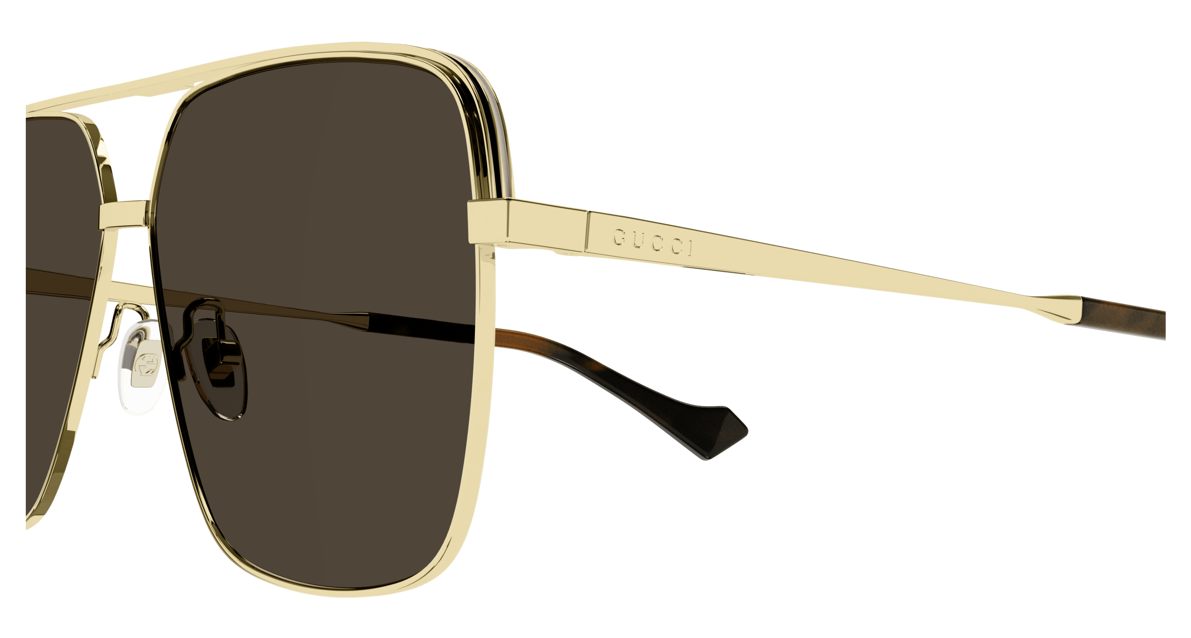 Gold Sunglasses Gucci 889652381497