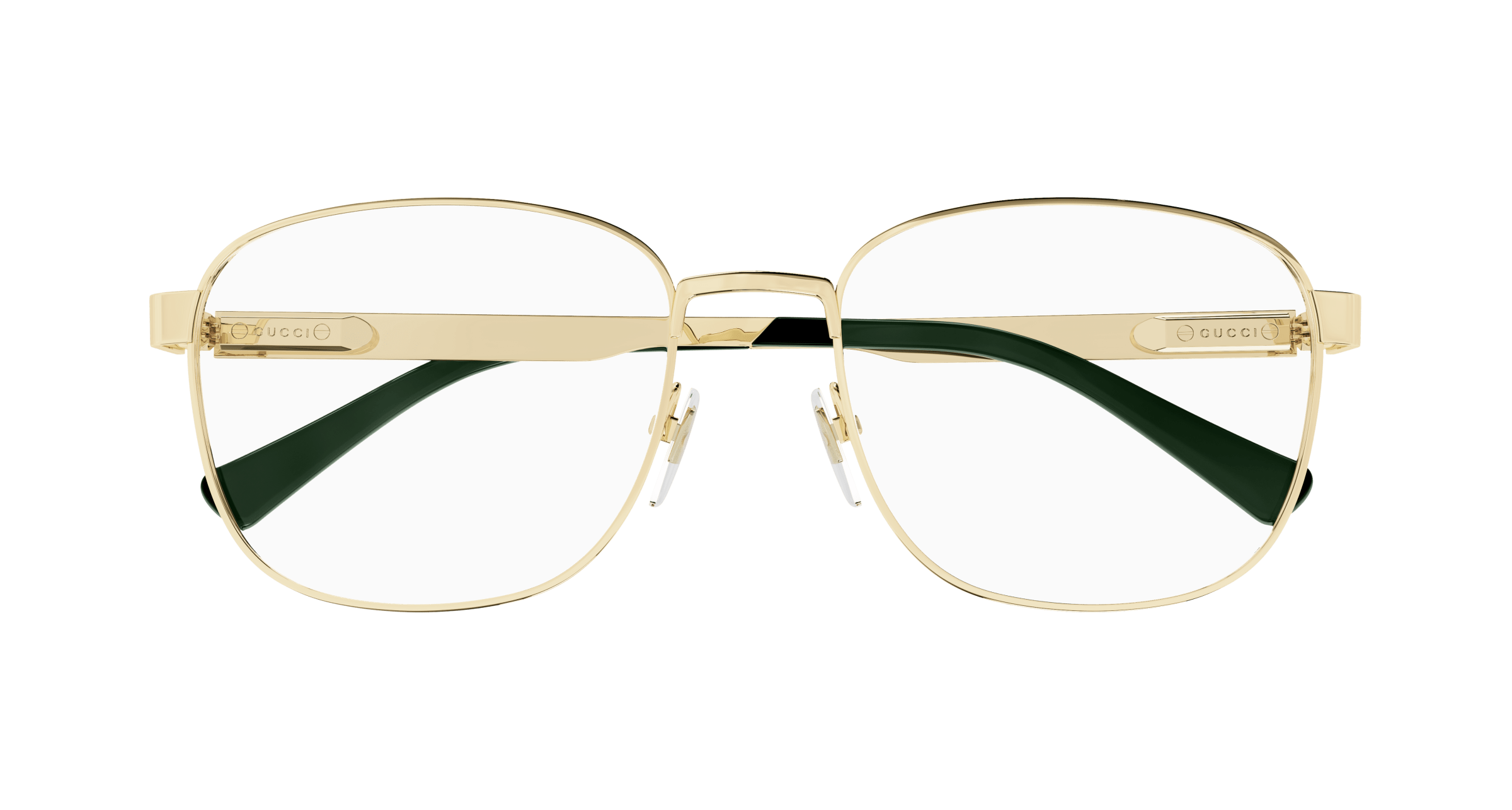 Gold Eyeglasses Gucci 889652395012