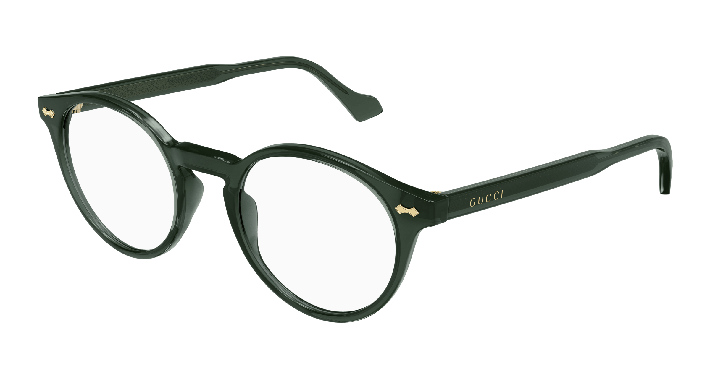 Green Eyeglasses Gucci 889652407265