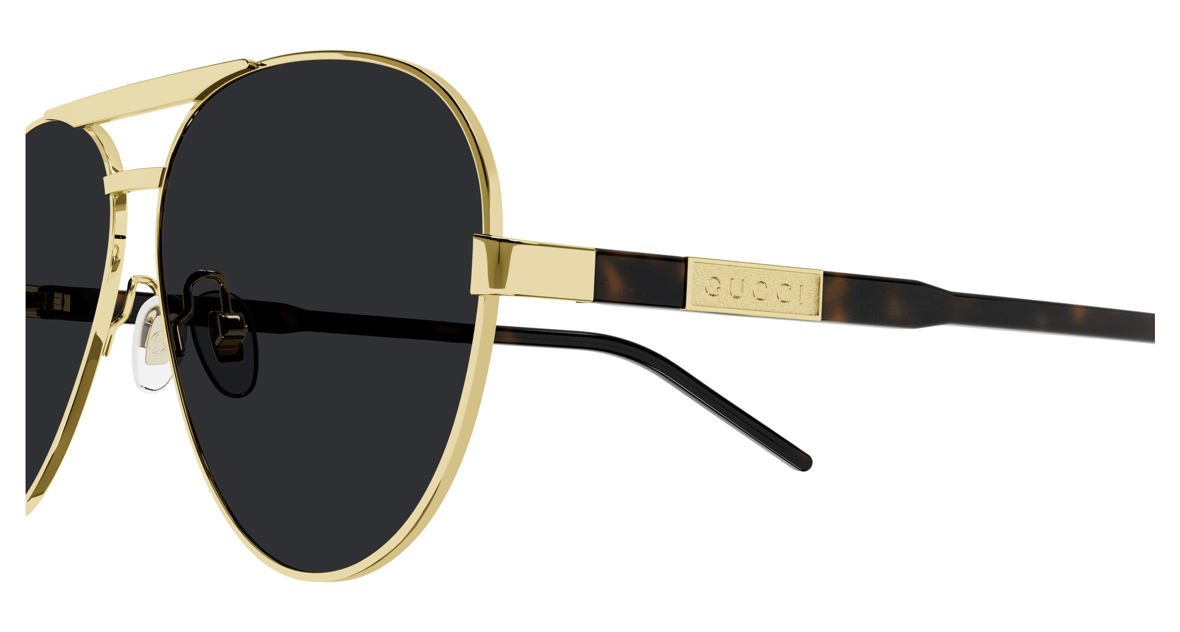 Gold Sunglasses Gucci 889652379203