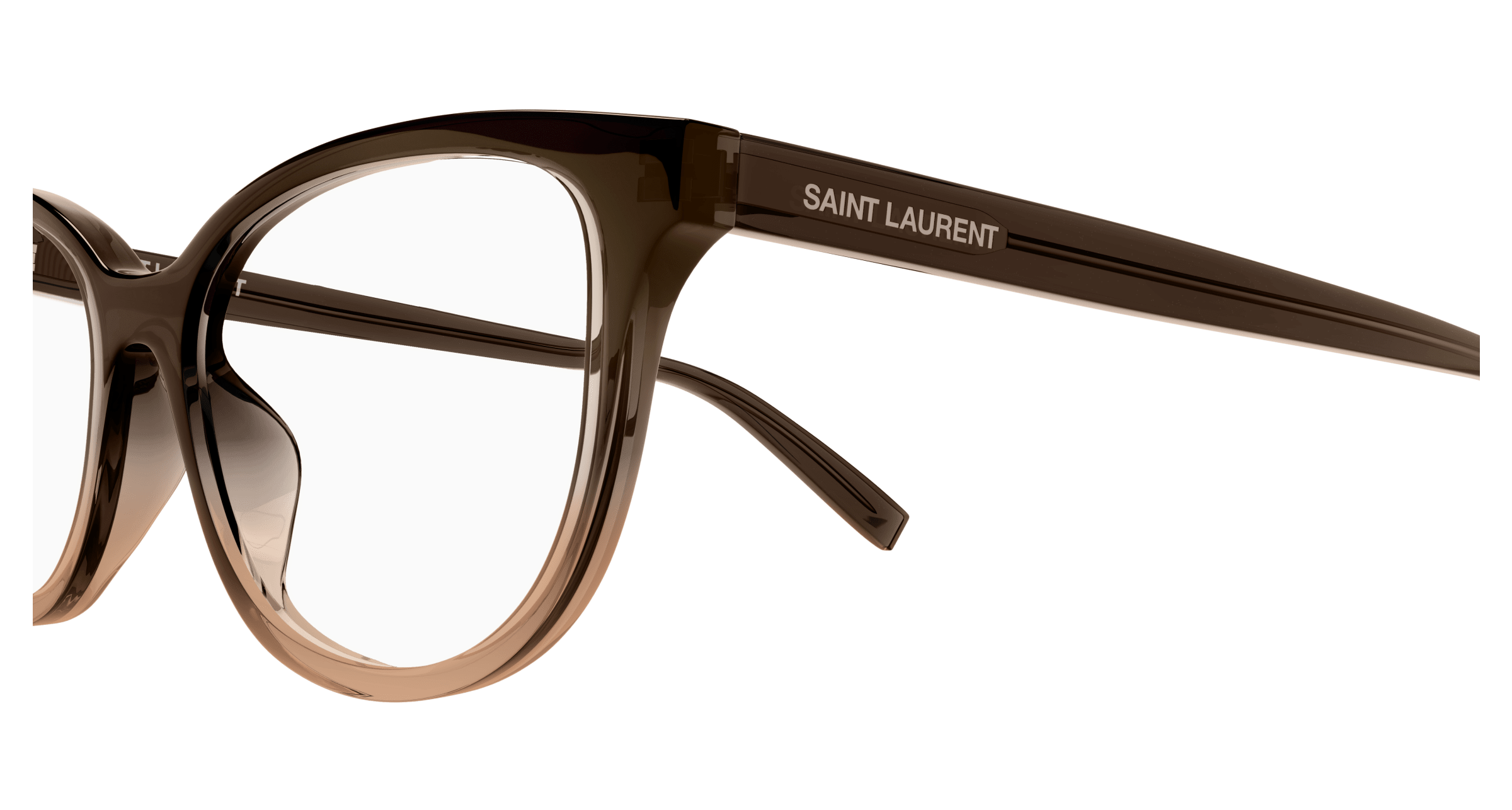 Brown Eyeglasses Saint Laurent 889652377155