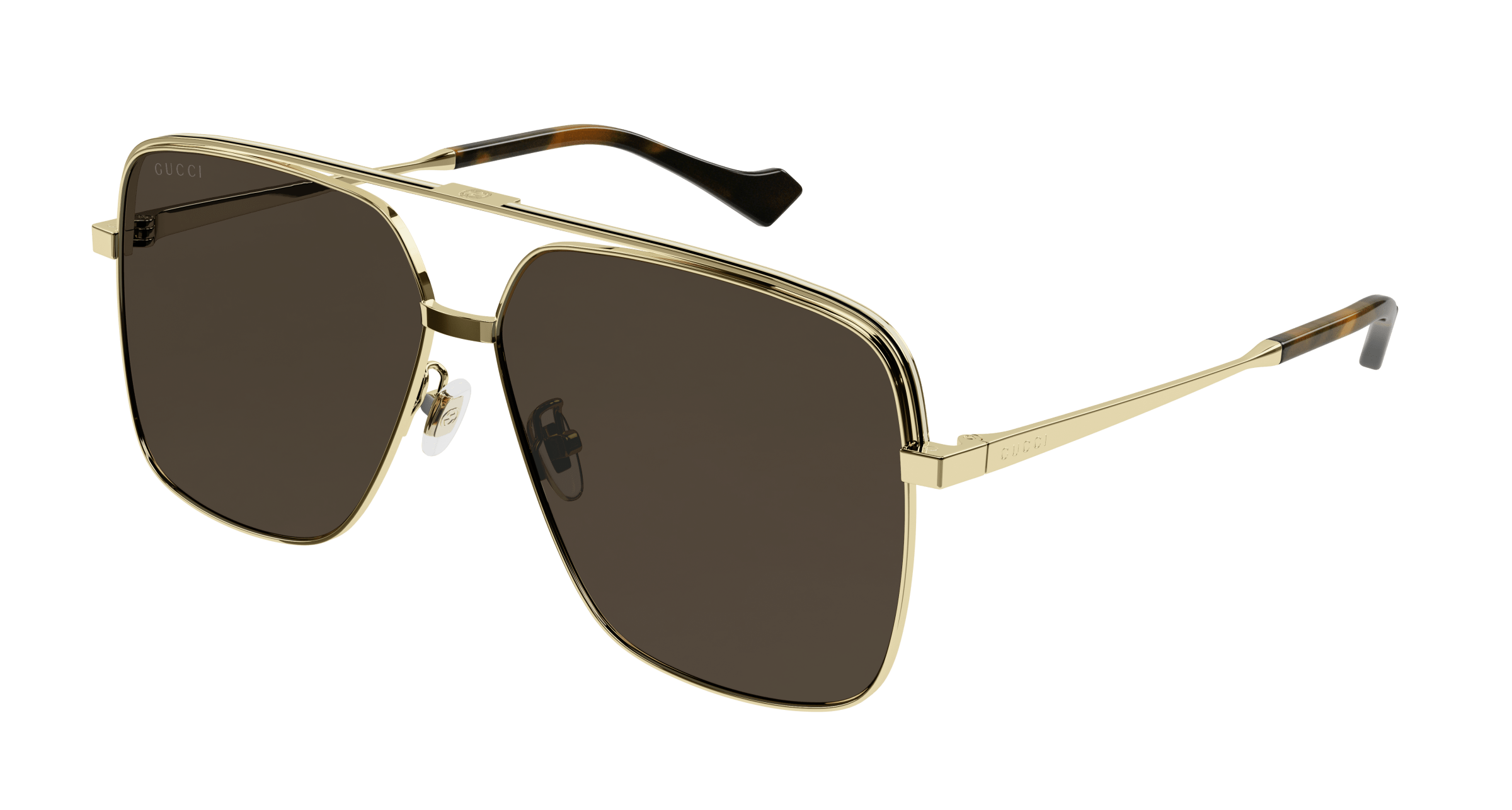 Gold Sunglasses Gucci 889652381497