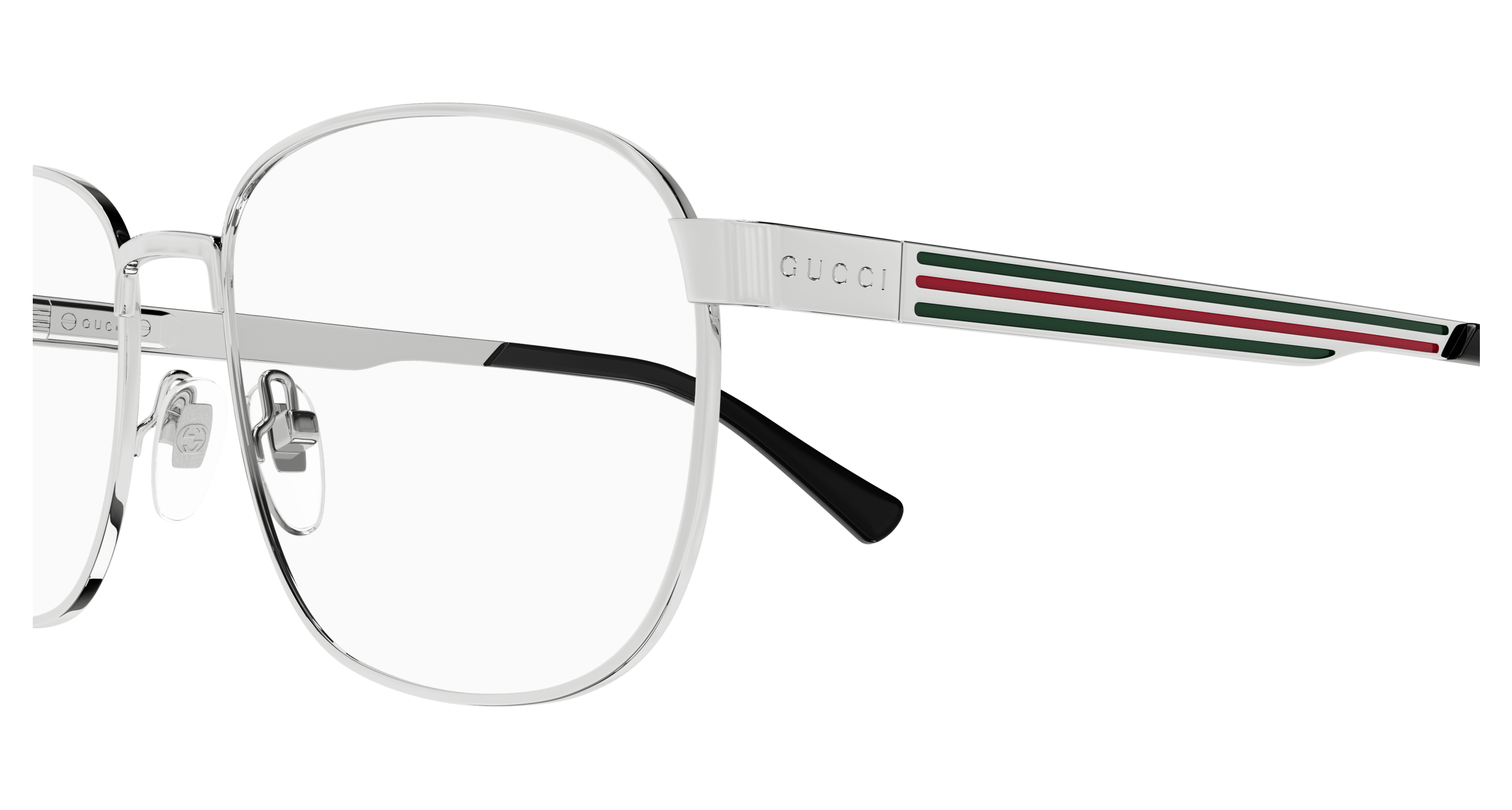 Silver Eyeglasses Gucci 889652395005