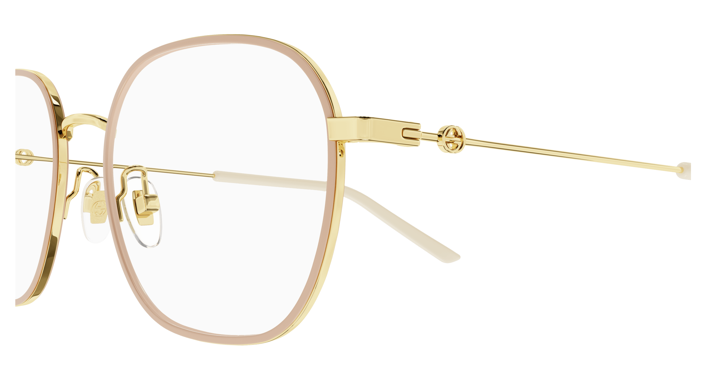 Gold Eyeglasses Gucci 889652392646