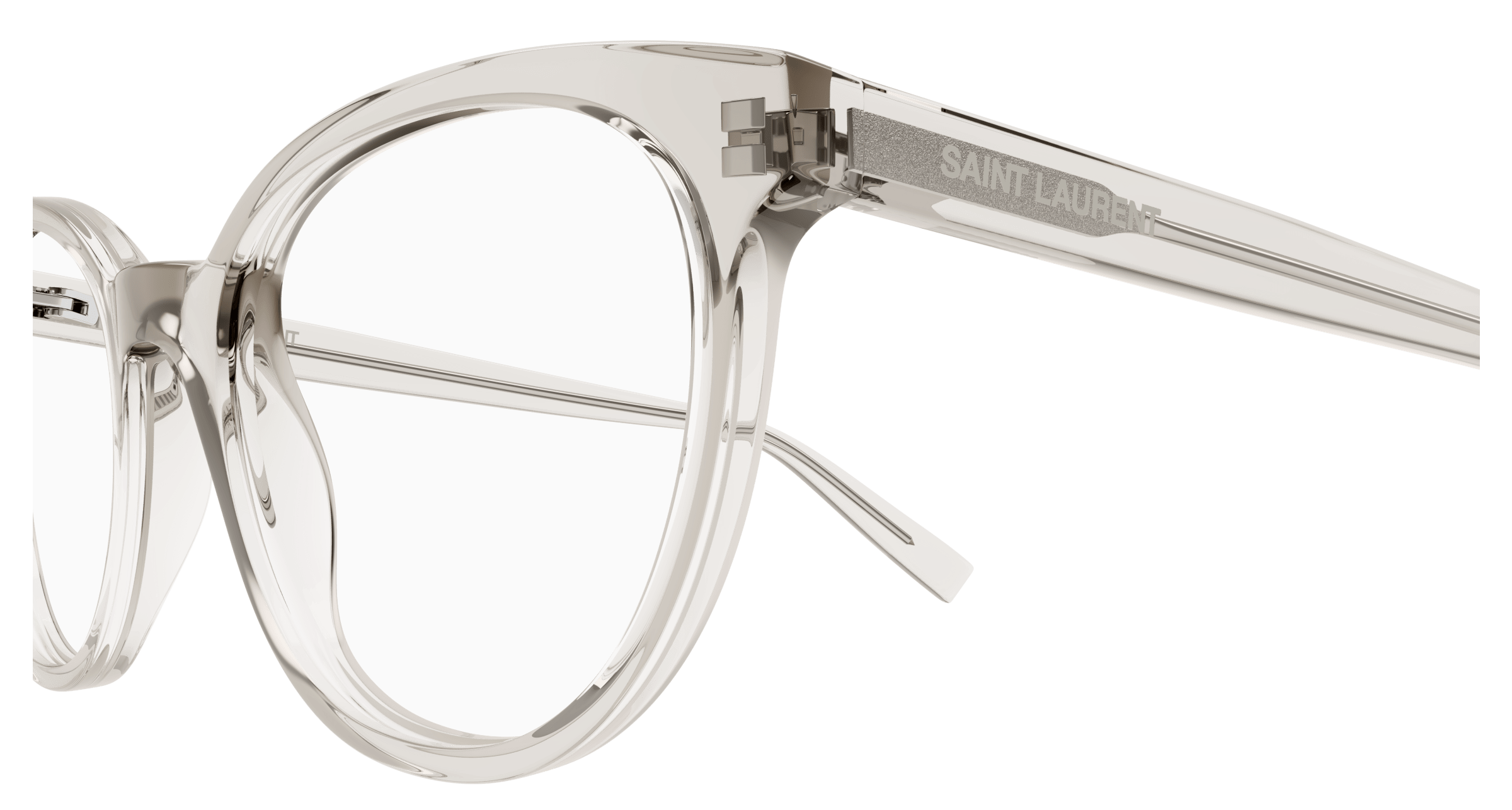 Beige Eyeglasses Saint Laurent 889652421063