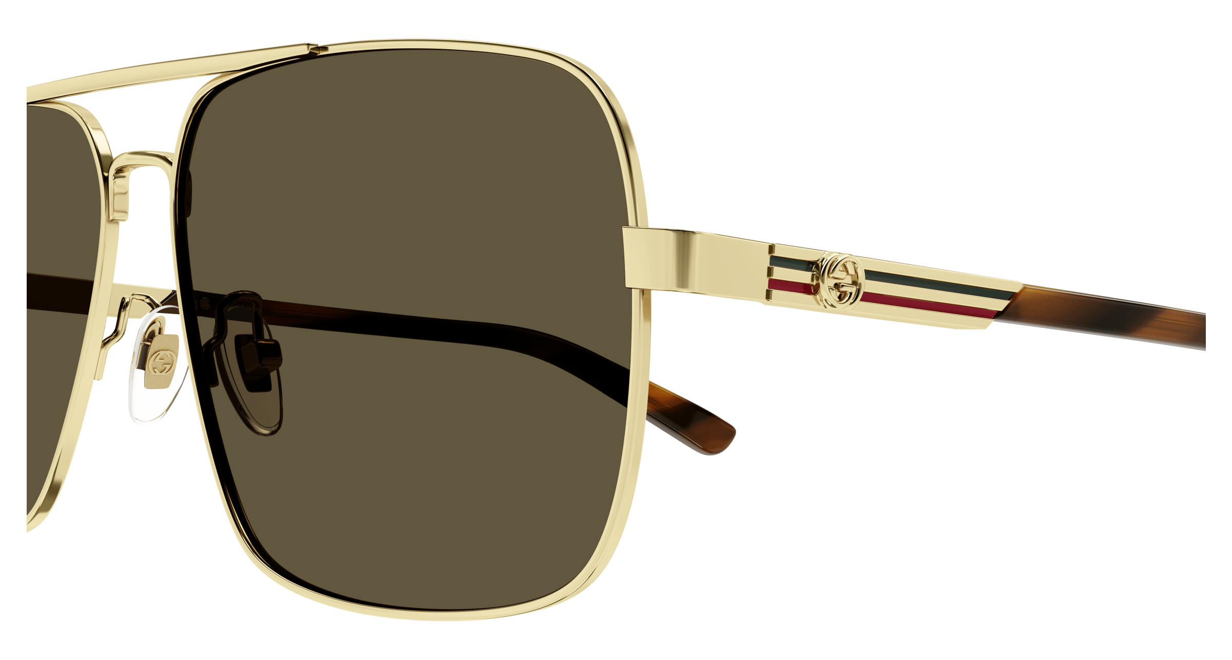 Gold Sunglasses Gucci 889652413815