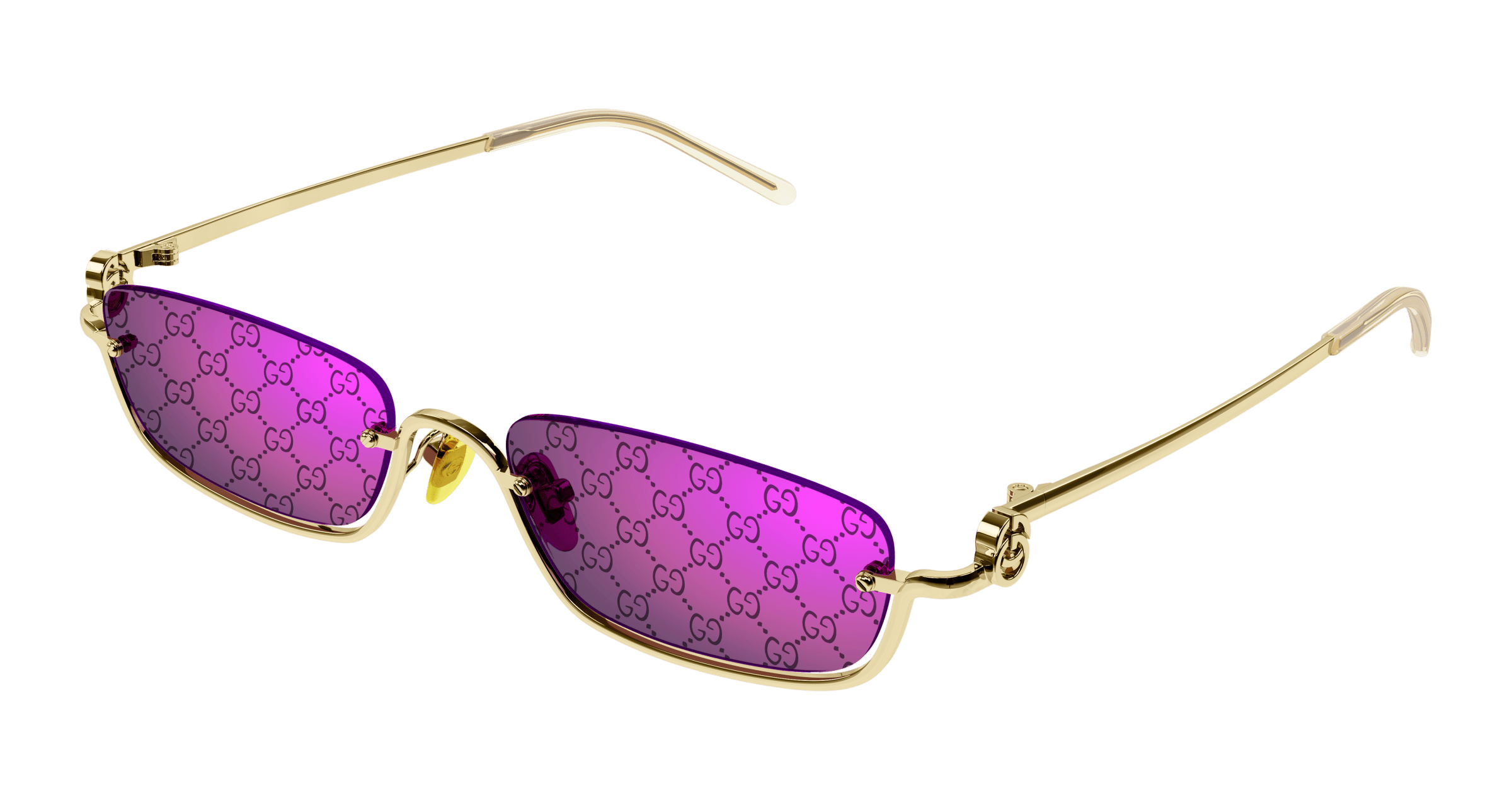 Gold Sunglasses Gucci 889652412689