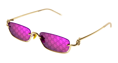 Gold Sunglasses Gucci 889652412689