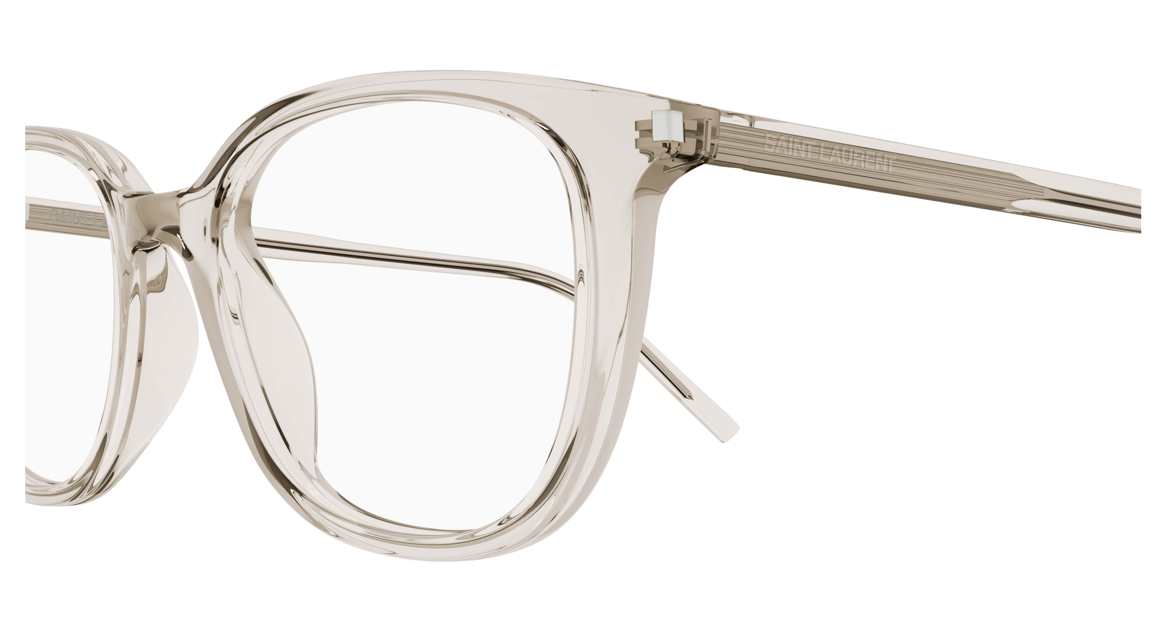 Beige Eyeglasses Saint Laurent 889652453767