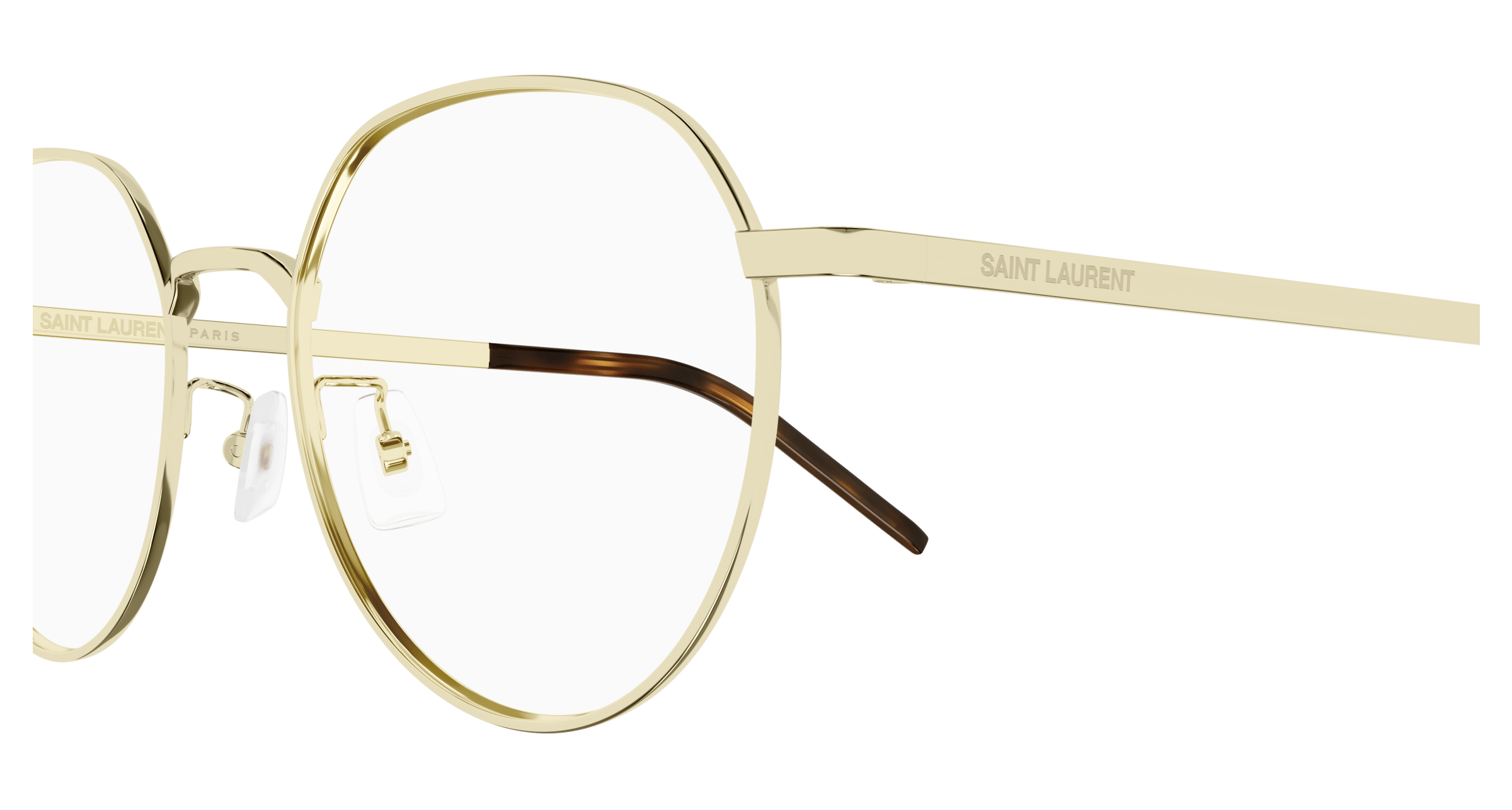 Gold Eyeglasses Saint Laurent 889652453897