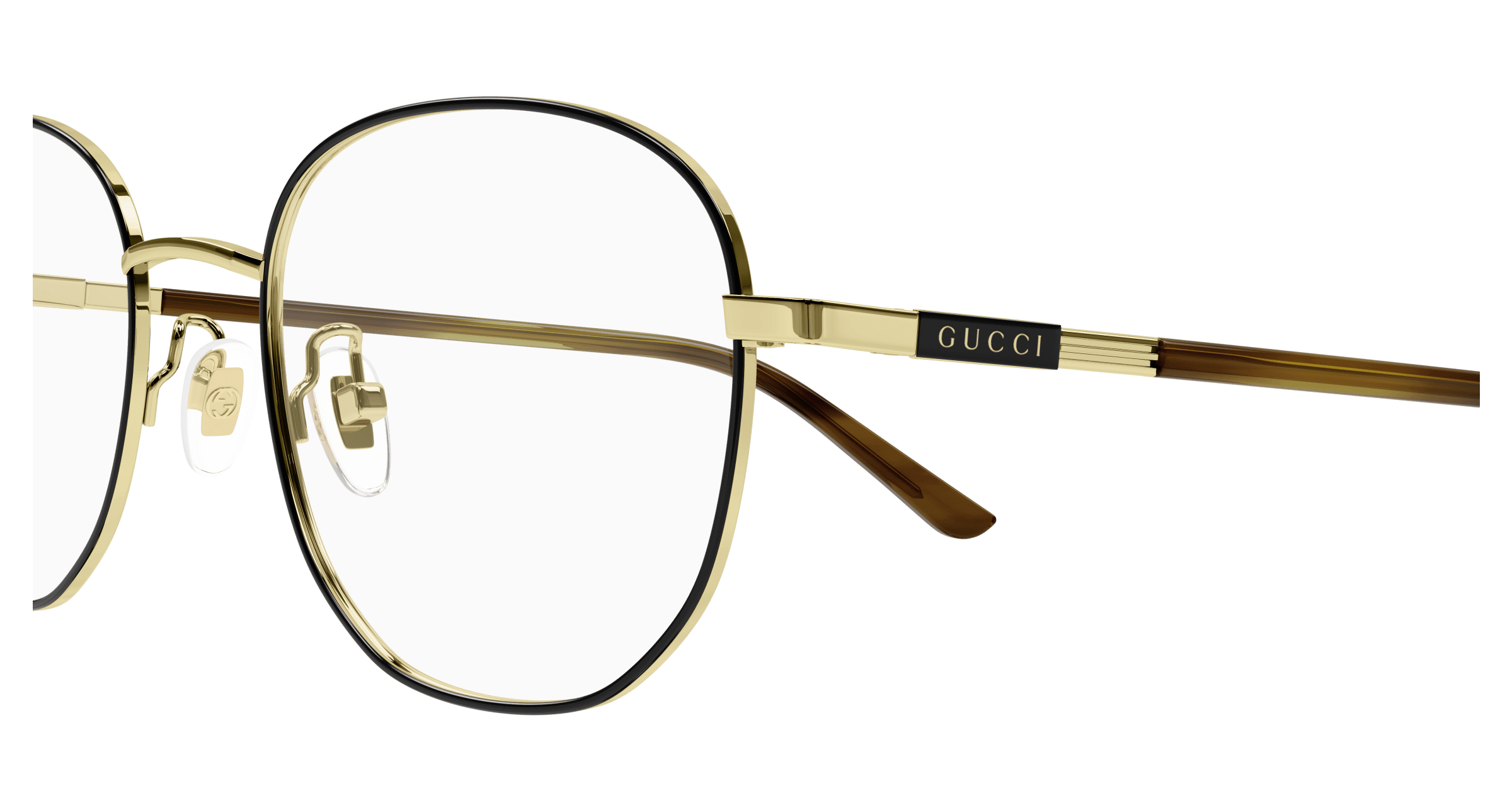 Gold Eyeglasses Gucci 889652414300