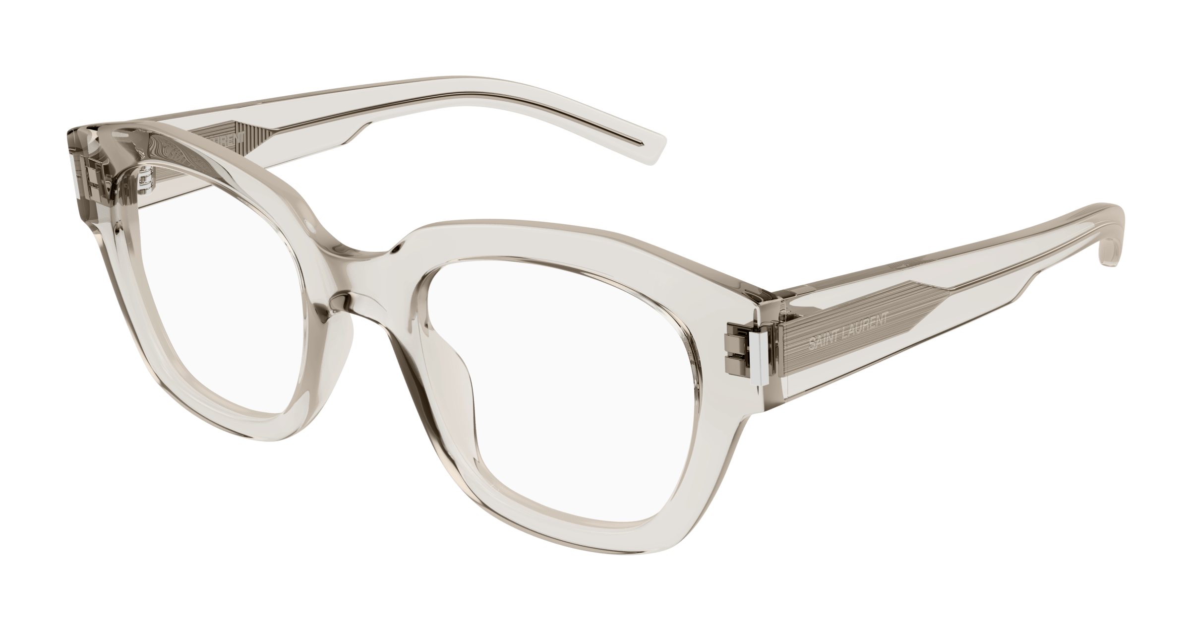 Beige Eyeglasses Saint Laurent 889652453538