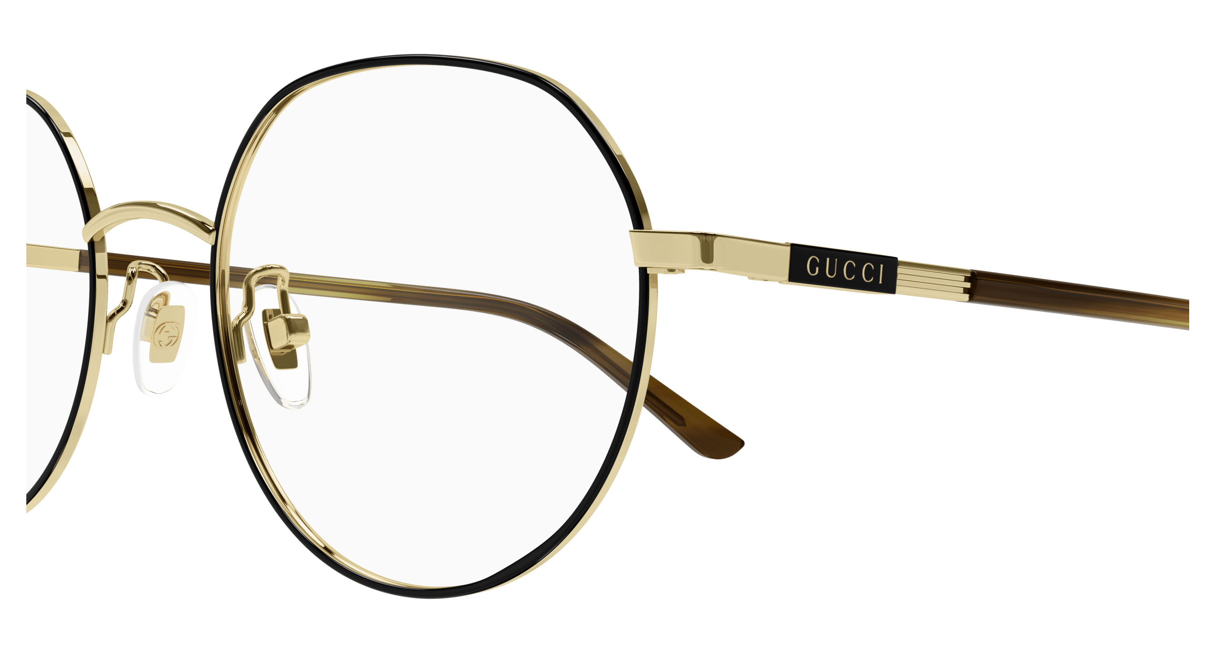 Gold Eyeglasses Gucci 889652414348