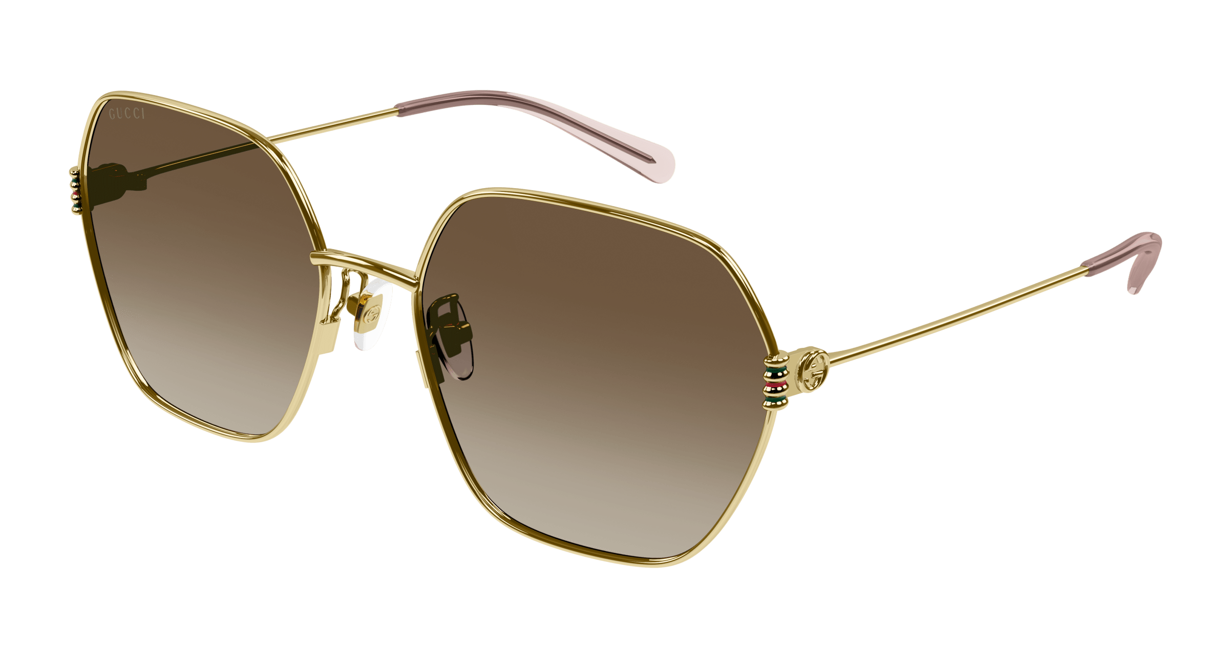 Gold Sunglasses Gucci 889652416182