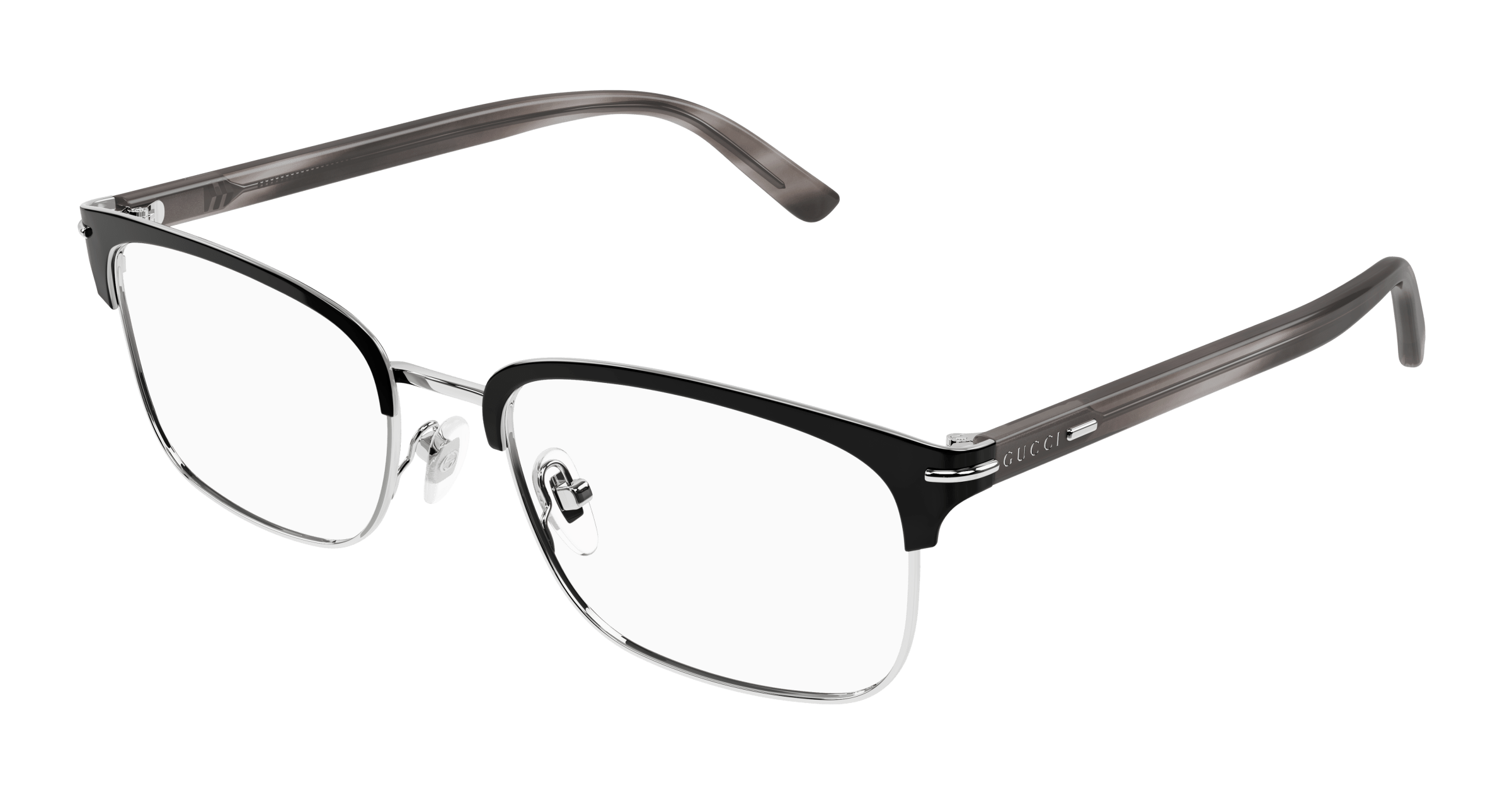 Silver Eyeglasses Gucci 889652438245