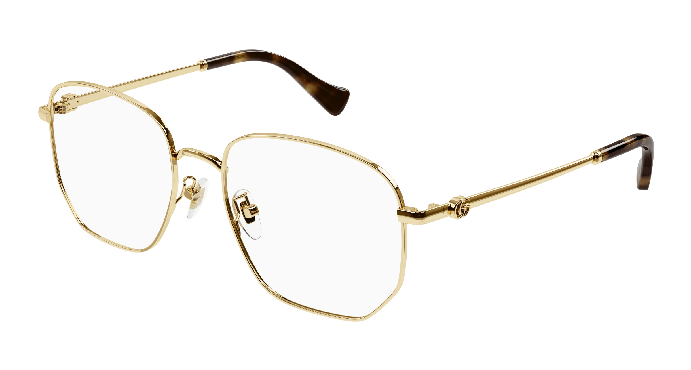 Gold Eyeglasses Gucci 889652440873