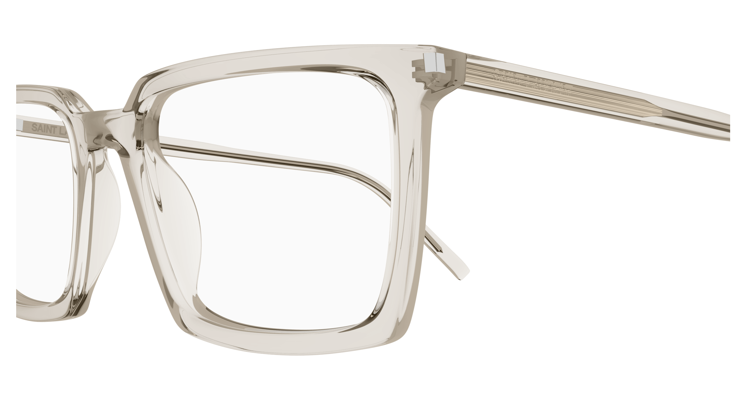 Beige Eyeglasses Saint Laurent 889652445946