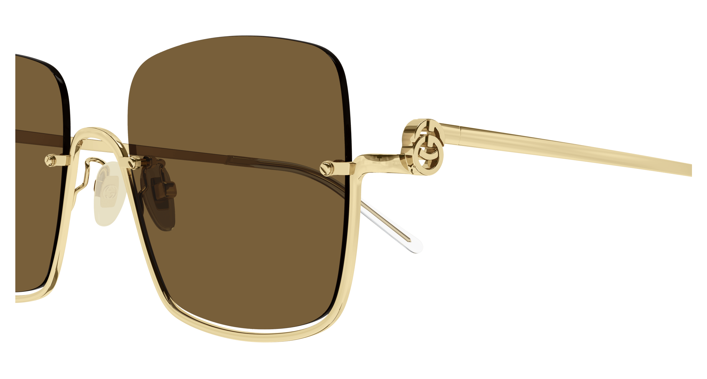 Gold Sunglasses Gucci 889652412719