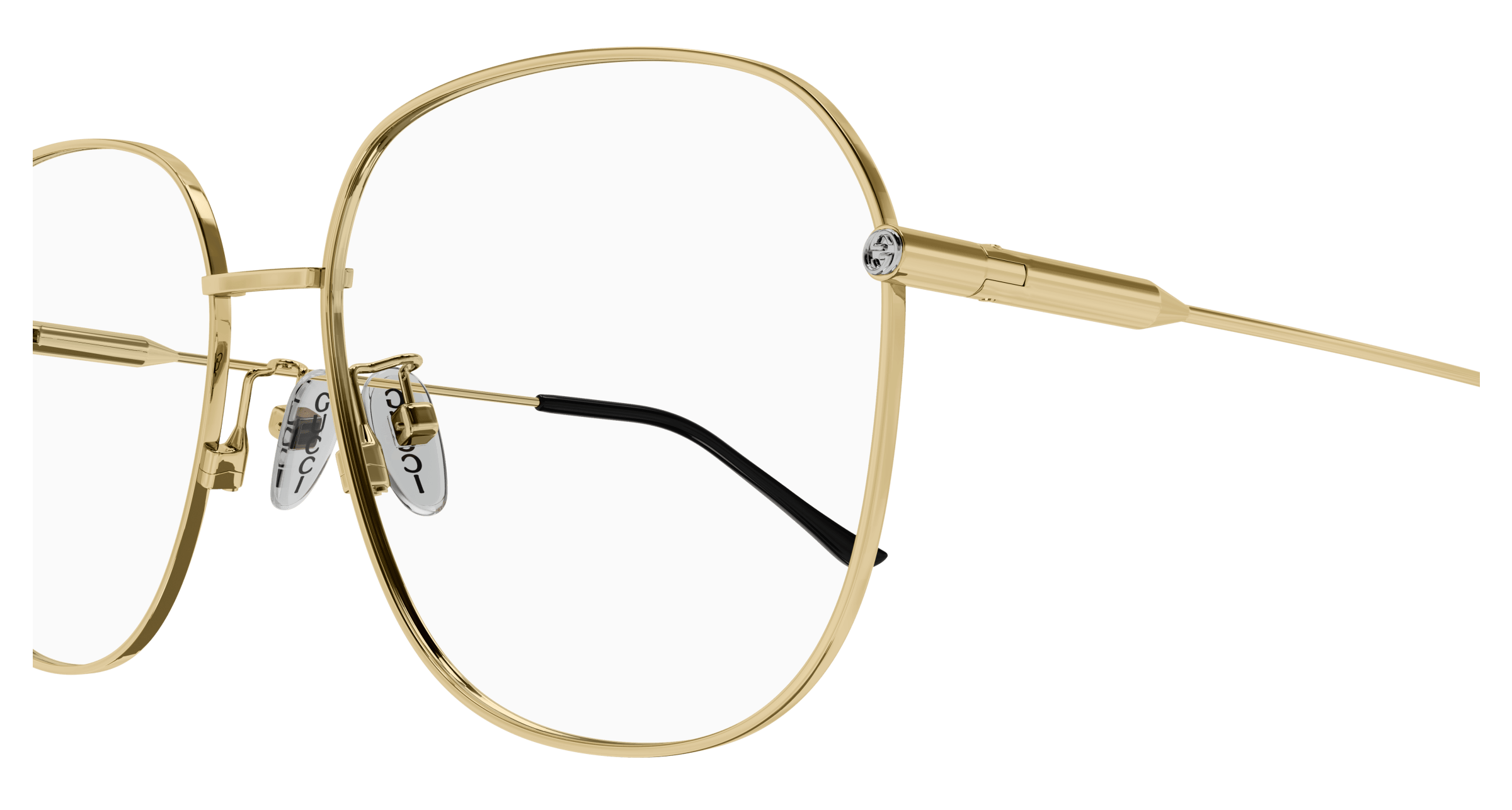 Gold Eyeglasses Gucci 889652440842