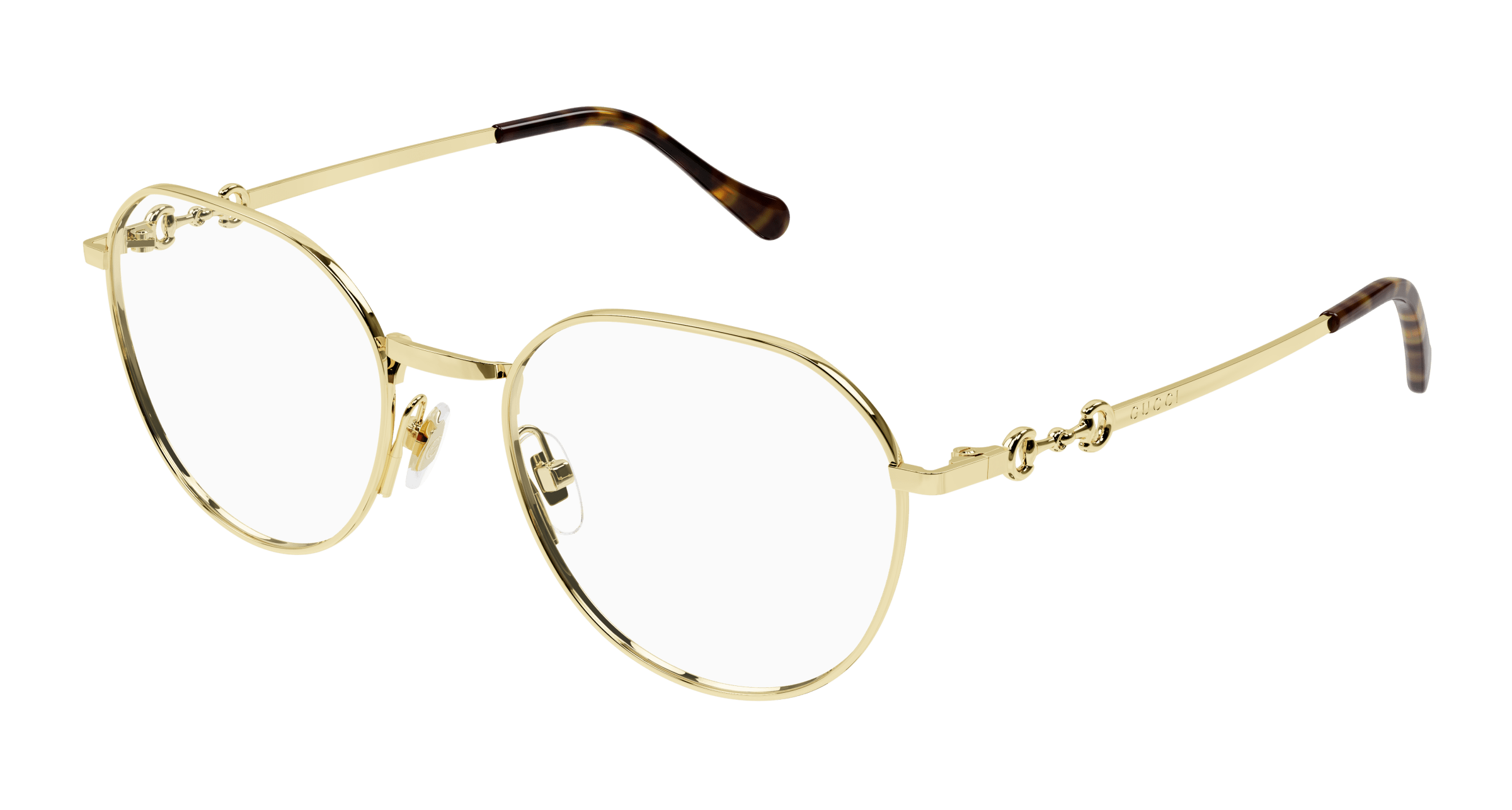 Gold Eyeglasses Gucci 889652415116