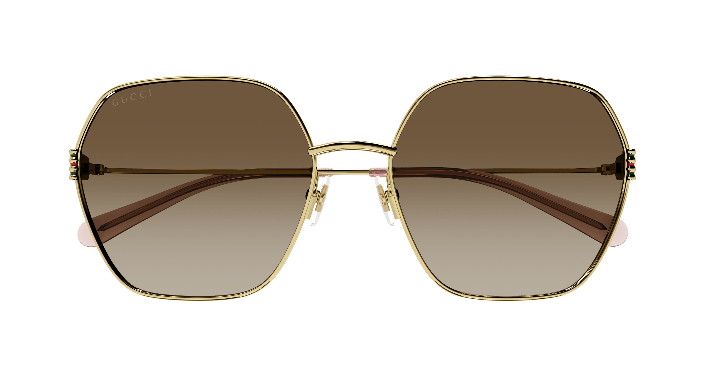 Gold Sunglasses Gucci 889652416182