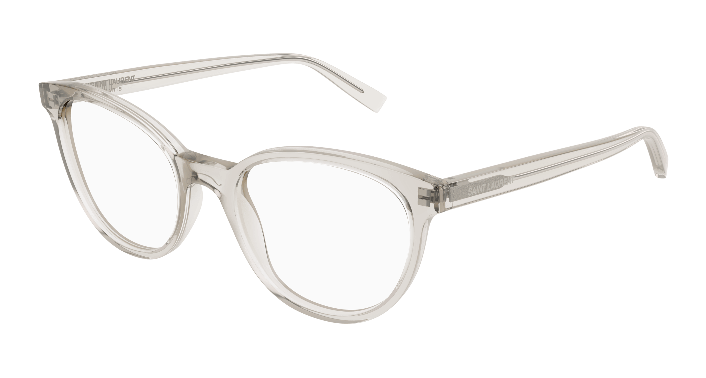 Beige Eyeglasses Saint Laurent 889652421063