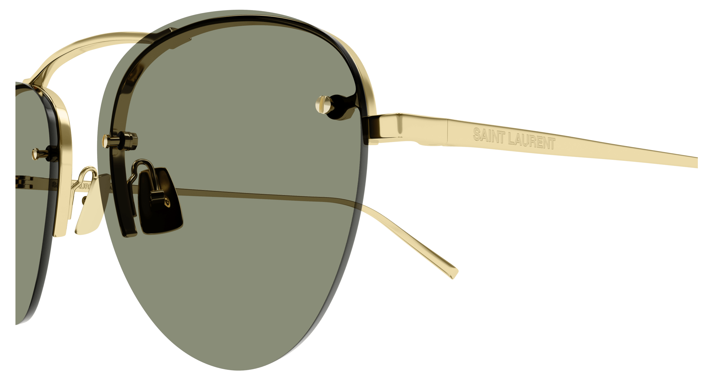 Gold Sunglasses Saint Laurent 889652420462