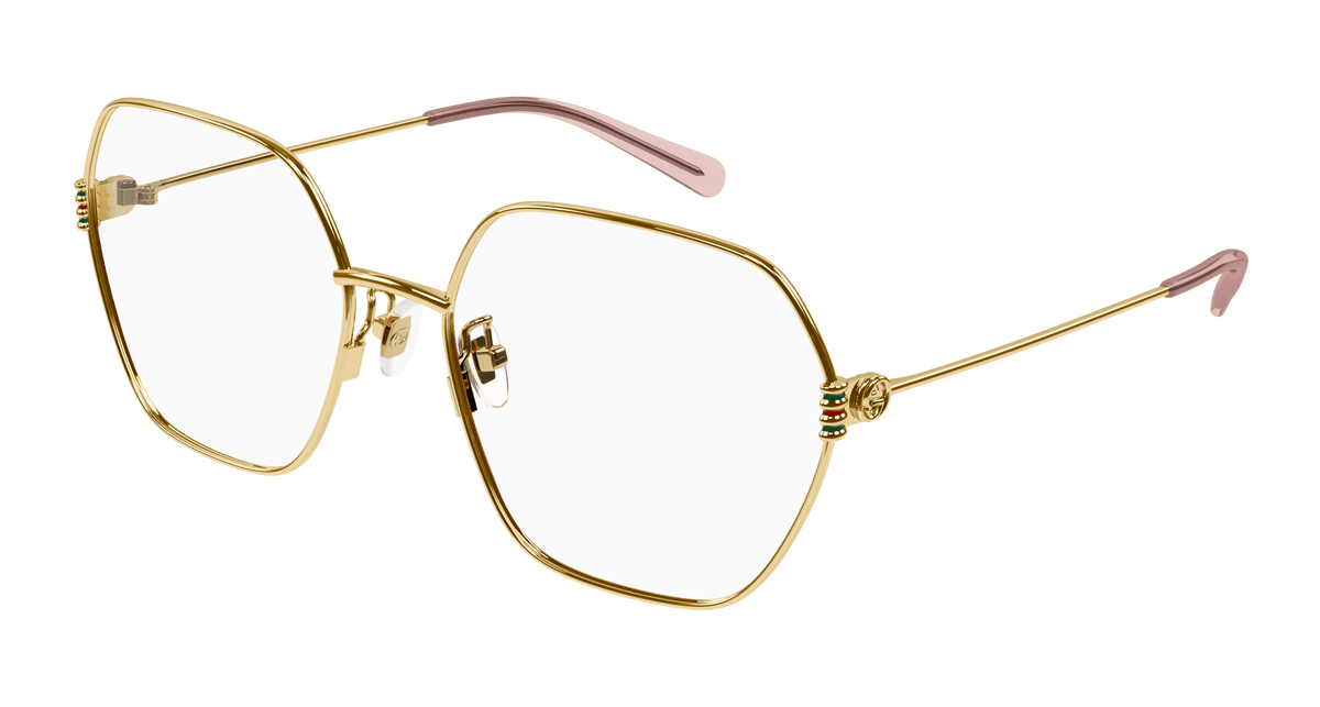 Gold Eyeglasses Gucci 889652413105