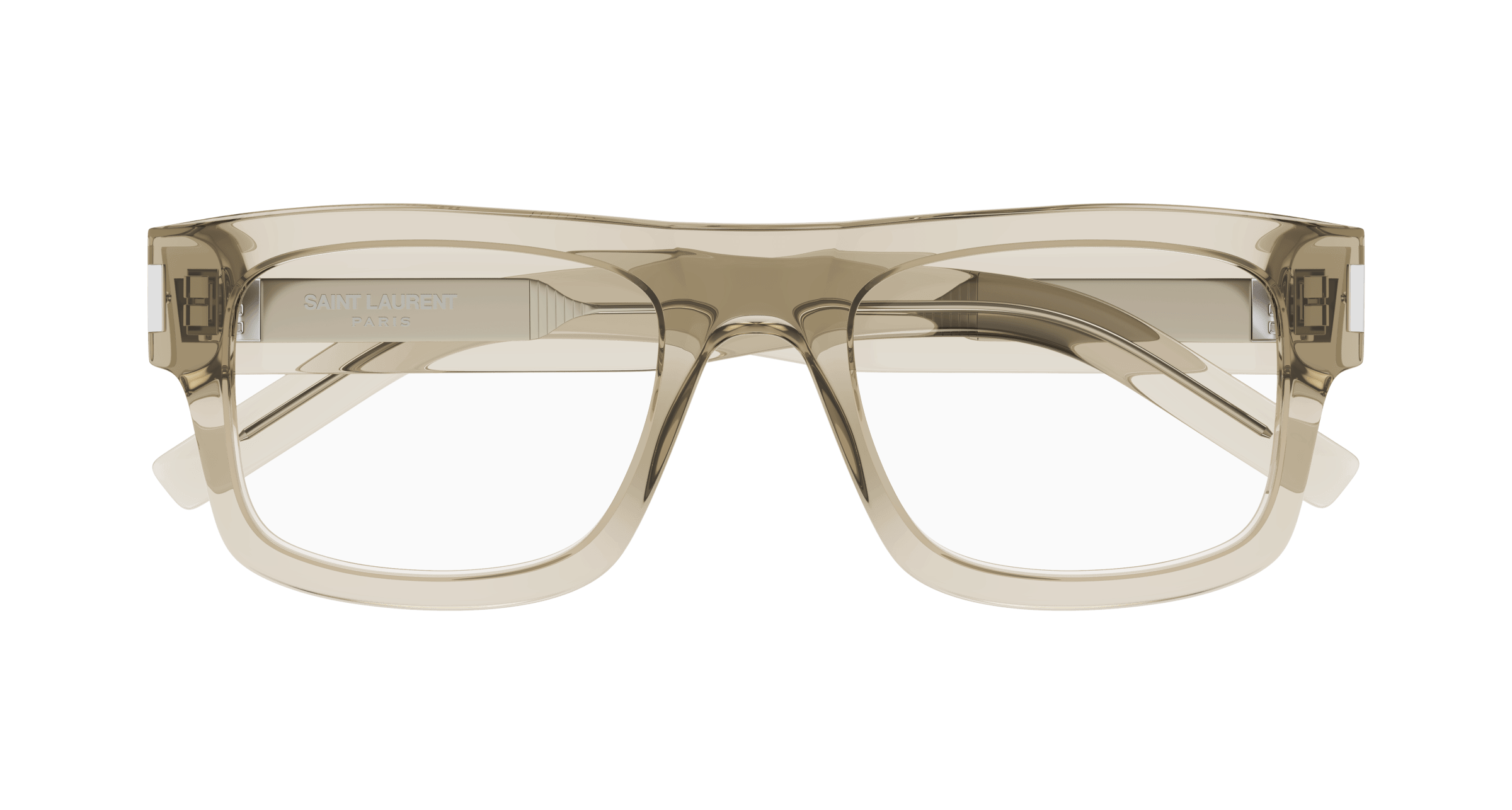 Beige Eyeglasses Saint Laurent 889652420424