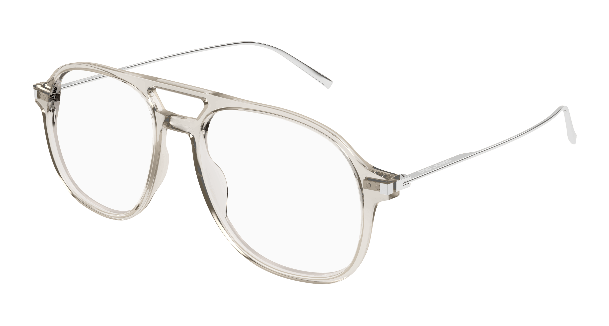 Beige Eyeglasses Saint Laurent 889652446066