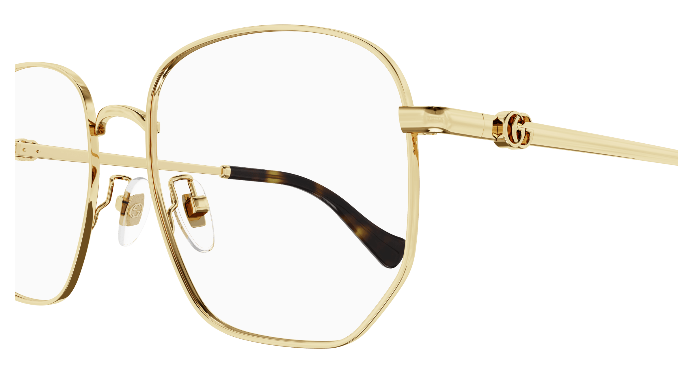 Gold Eyeglasses Gucci 889652440873