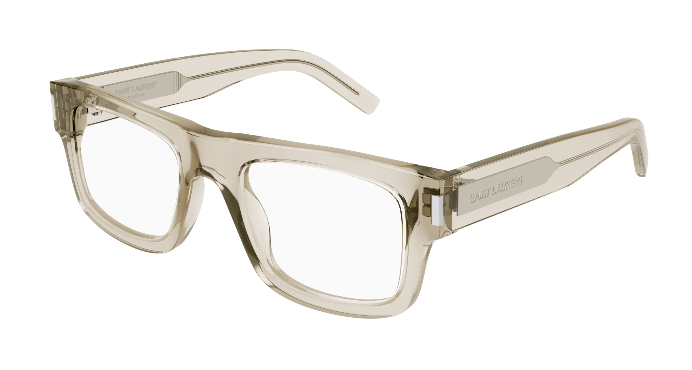 Beige Eyeglasses Saint Laurent 889652420424